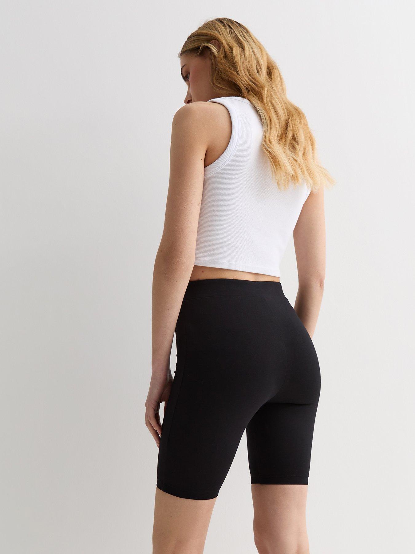 new-look-cotton-blend-wide-waistband-cycling-shorts-blackstillFront