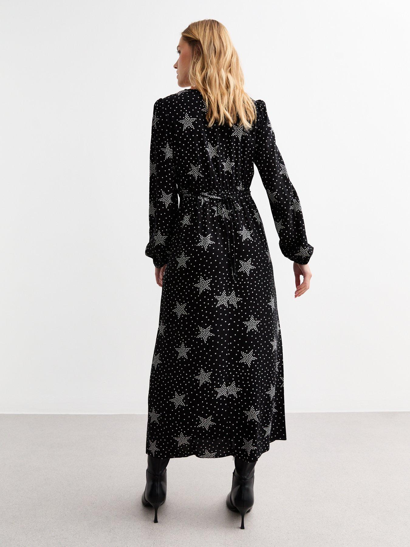 new-look-black-star-lace-trim-midi-dress-printstillFront