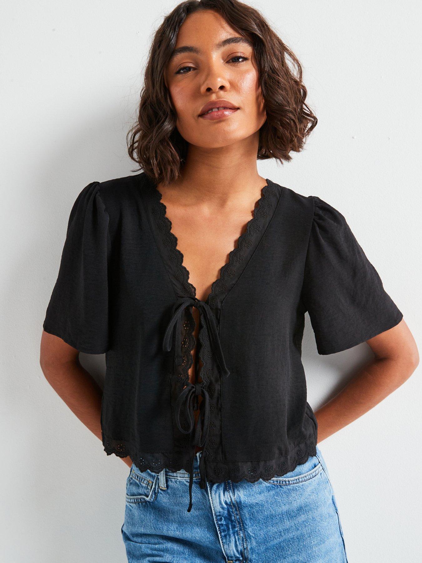 jdy-string-woven-top-black