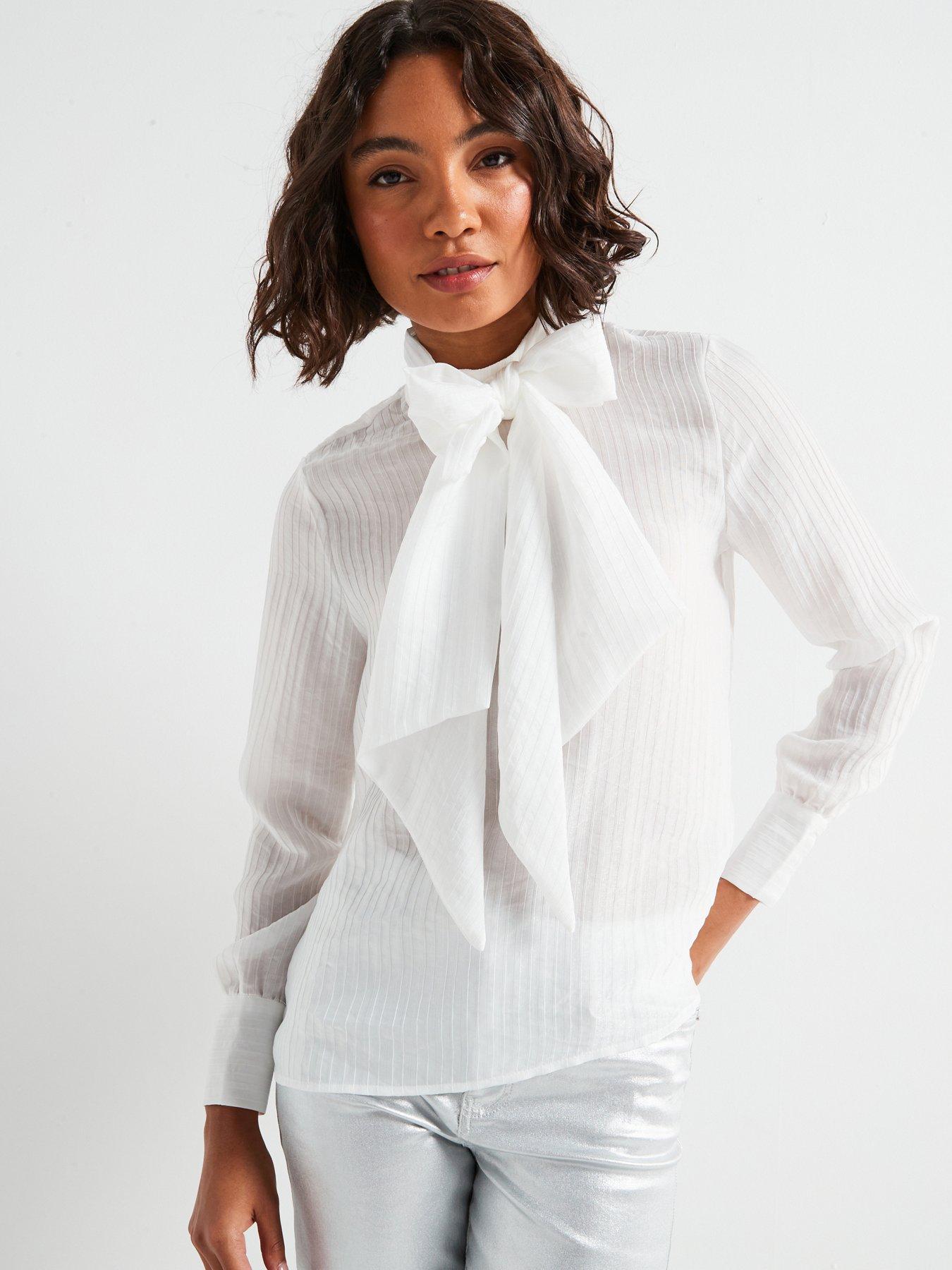 vero-moda-long-sleeve-bow-collar-shirt-white