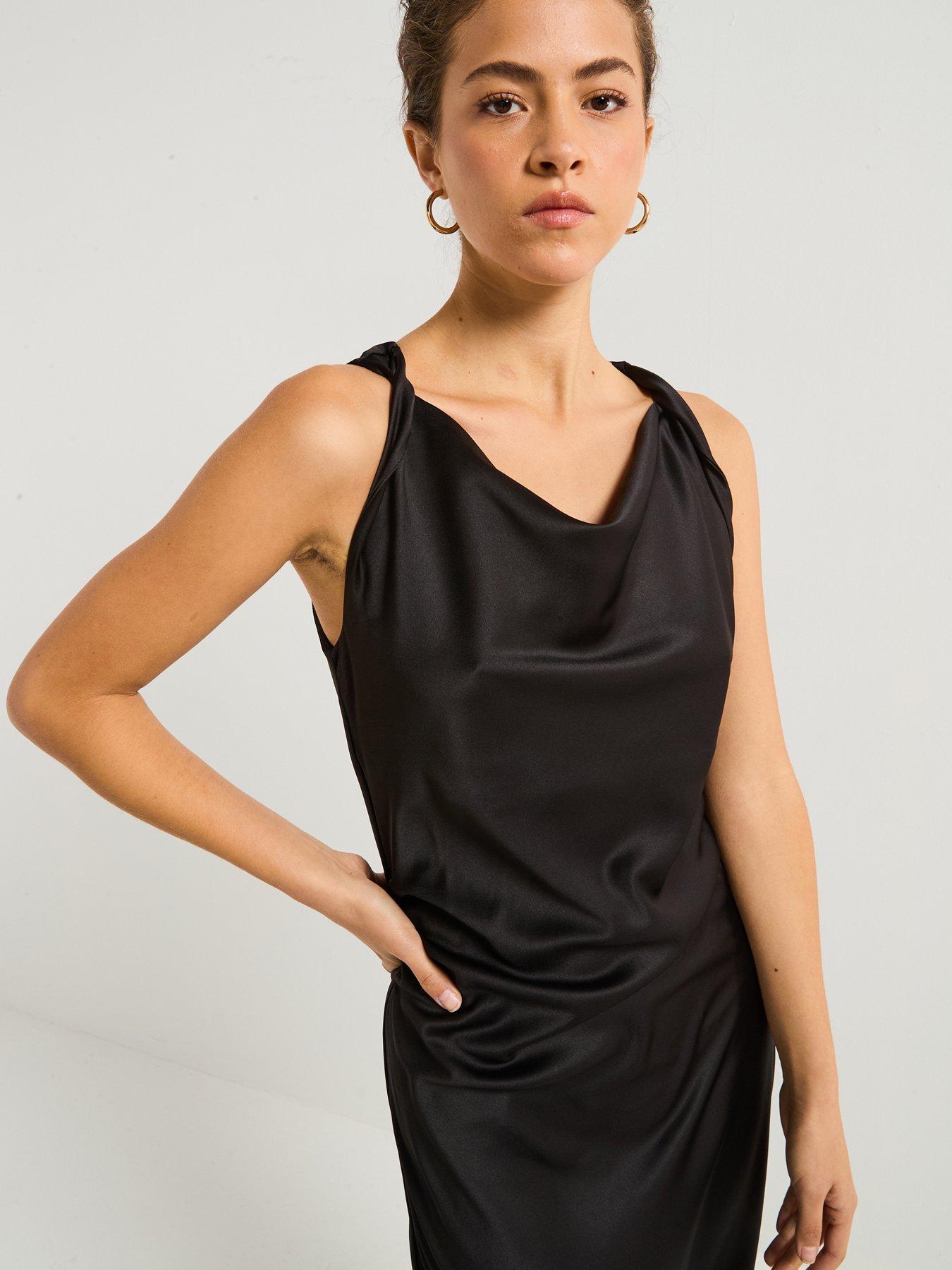 vero-moda-cowl-neck-midi-dress-blackoutfit