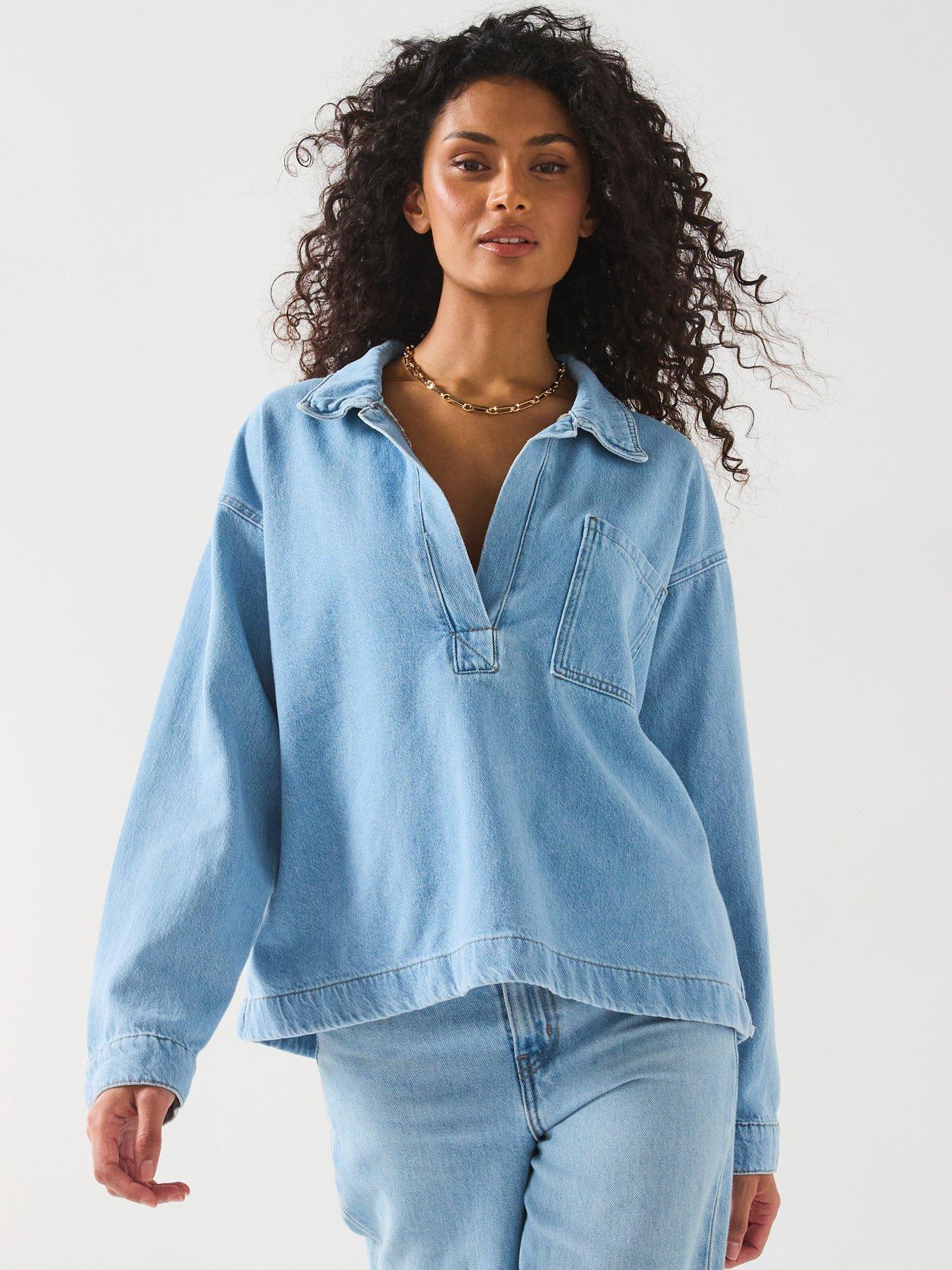 only-birdie-long-sleeve-polo-denim-shirt-bluedetail