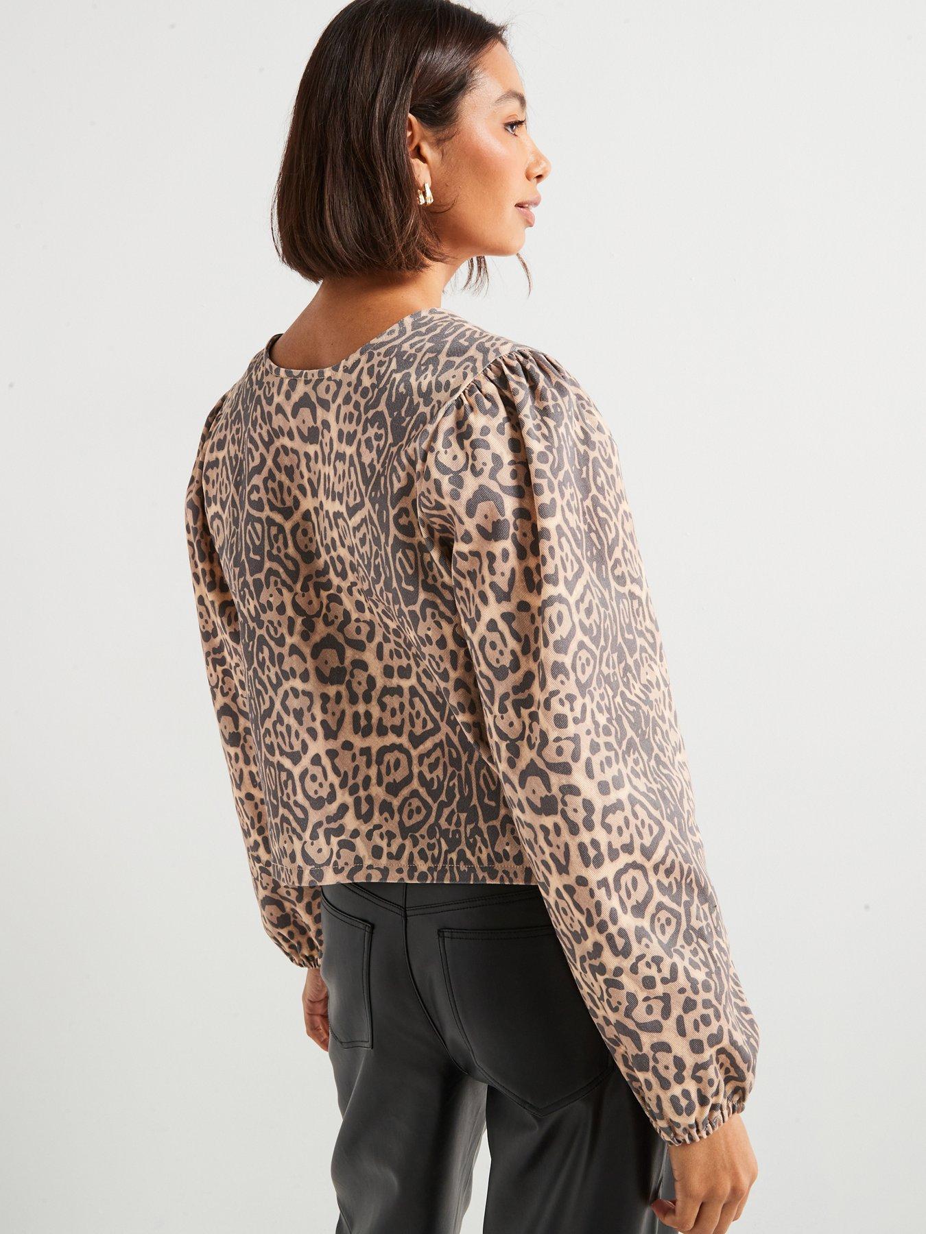 Image 2 of 6 of PIECES Reversible Long Sleeve Tie Bow Top - Multi
