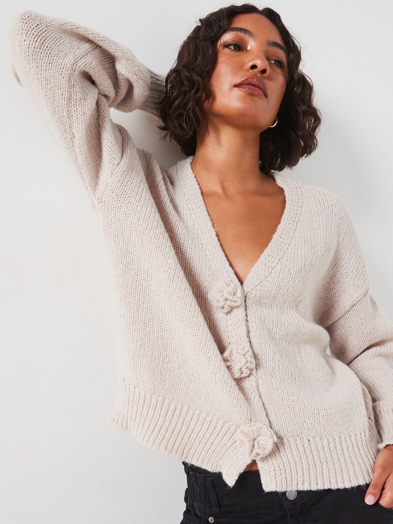 pieces-fatima-long-sleeve-knitted-cardigan-greyoutfit