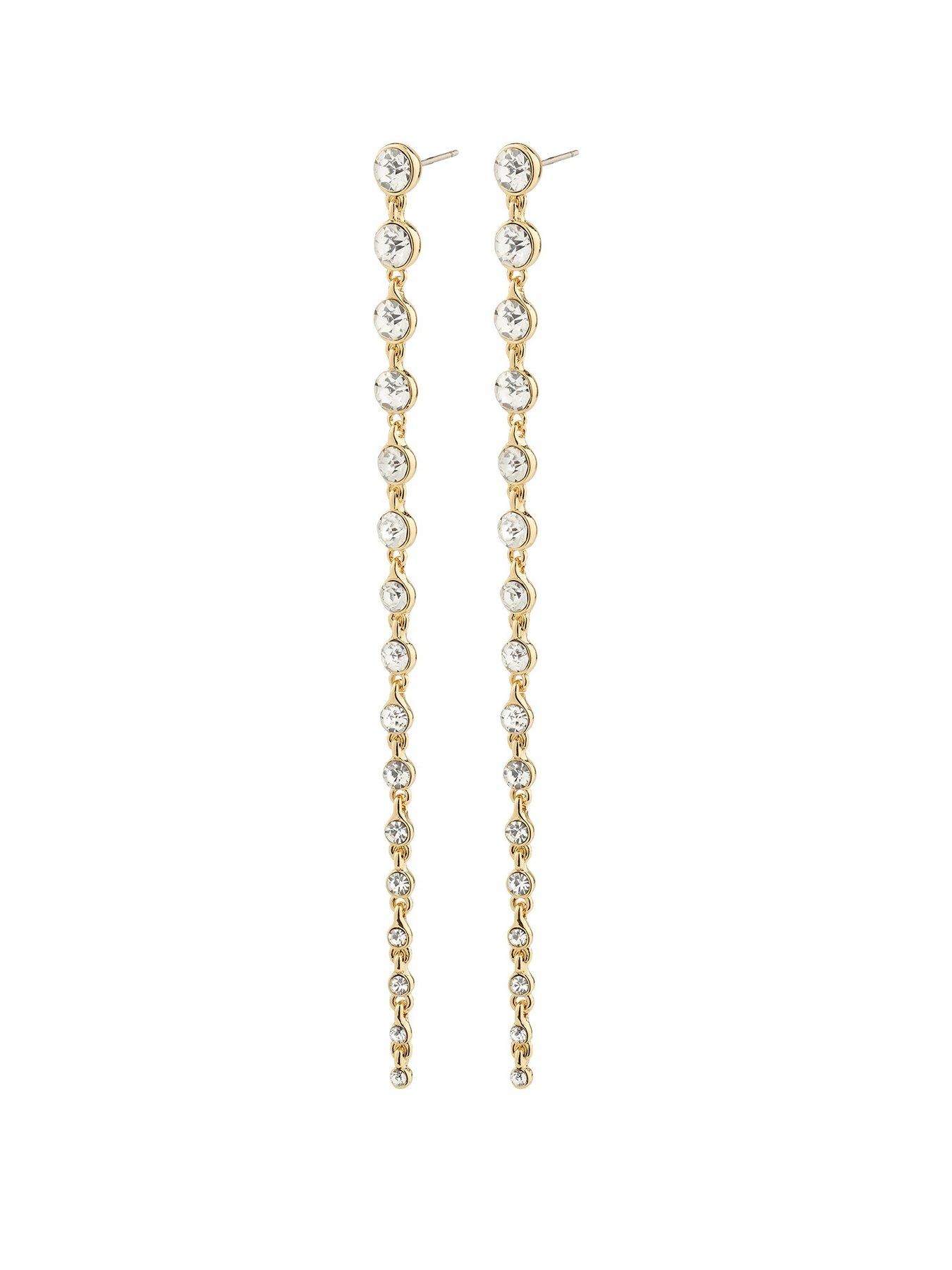 pilgrim-reagan-crystal-earrings-gold-platedfront