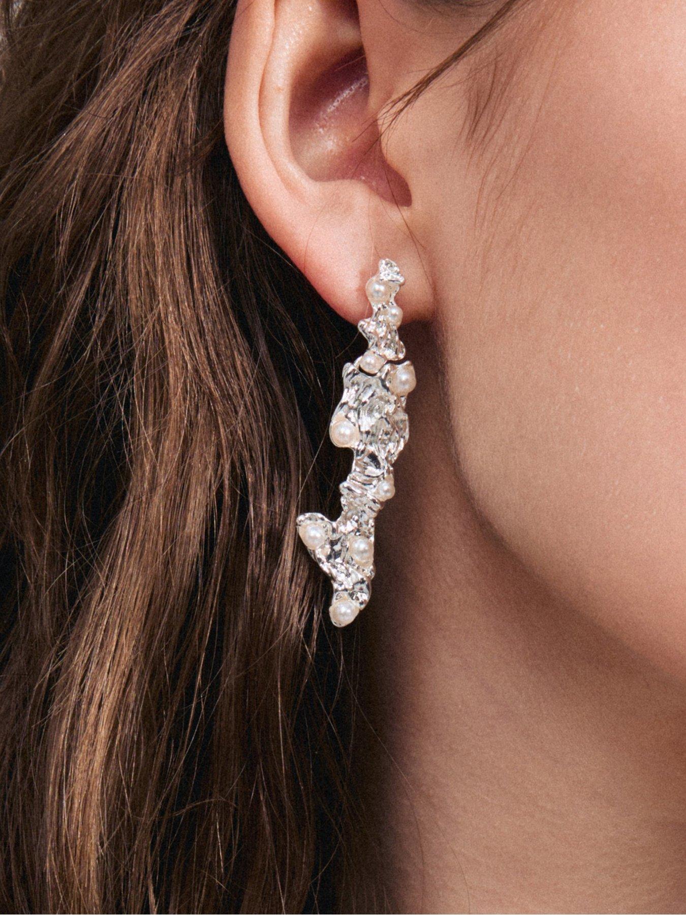 Image 3 of 4 of Pilgrim JUDE earrings silver-plated