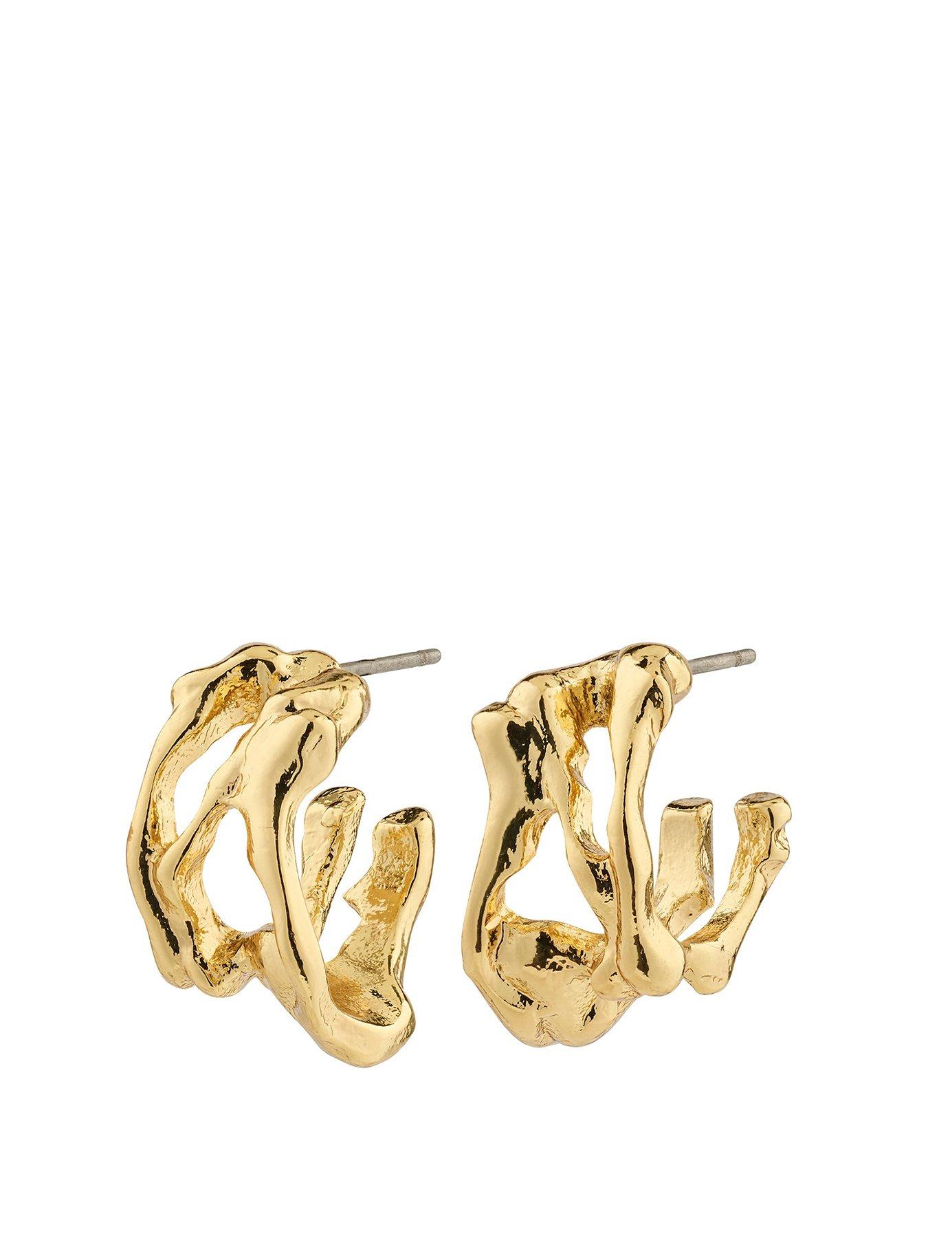 pilgrim-fotini-hoop-earrings-gold-platedfront