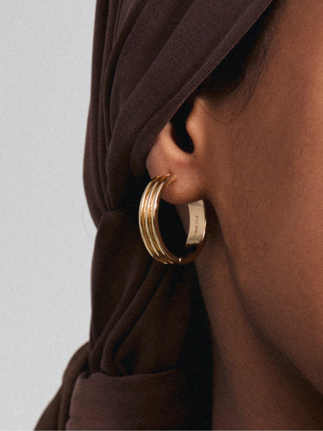 pilgrim-bennett-hoop-earrings-gold-platedoutfit