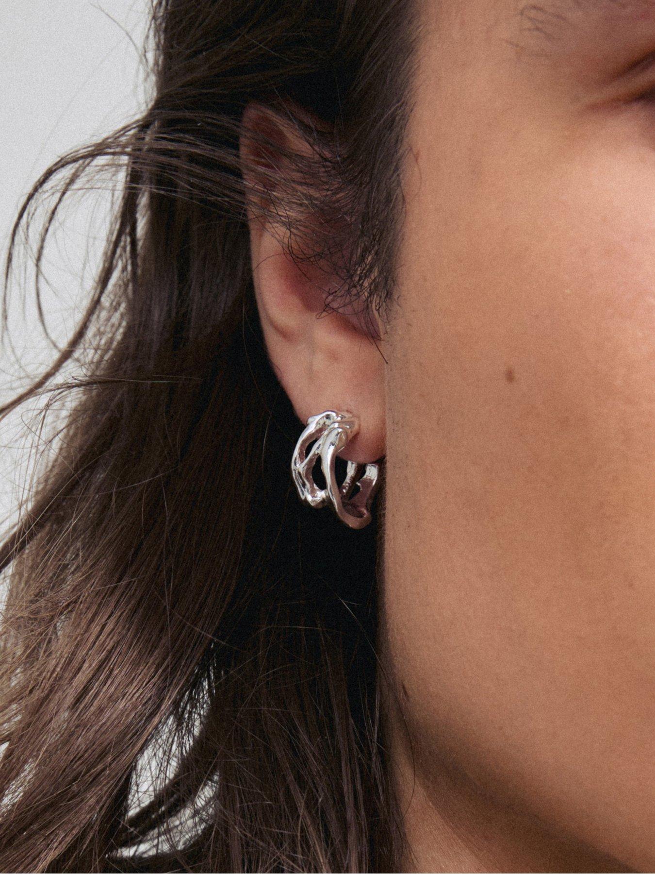 pilgrim-fotini-hoop-earrings-silver-platedback