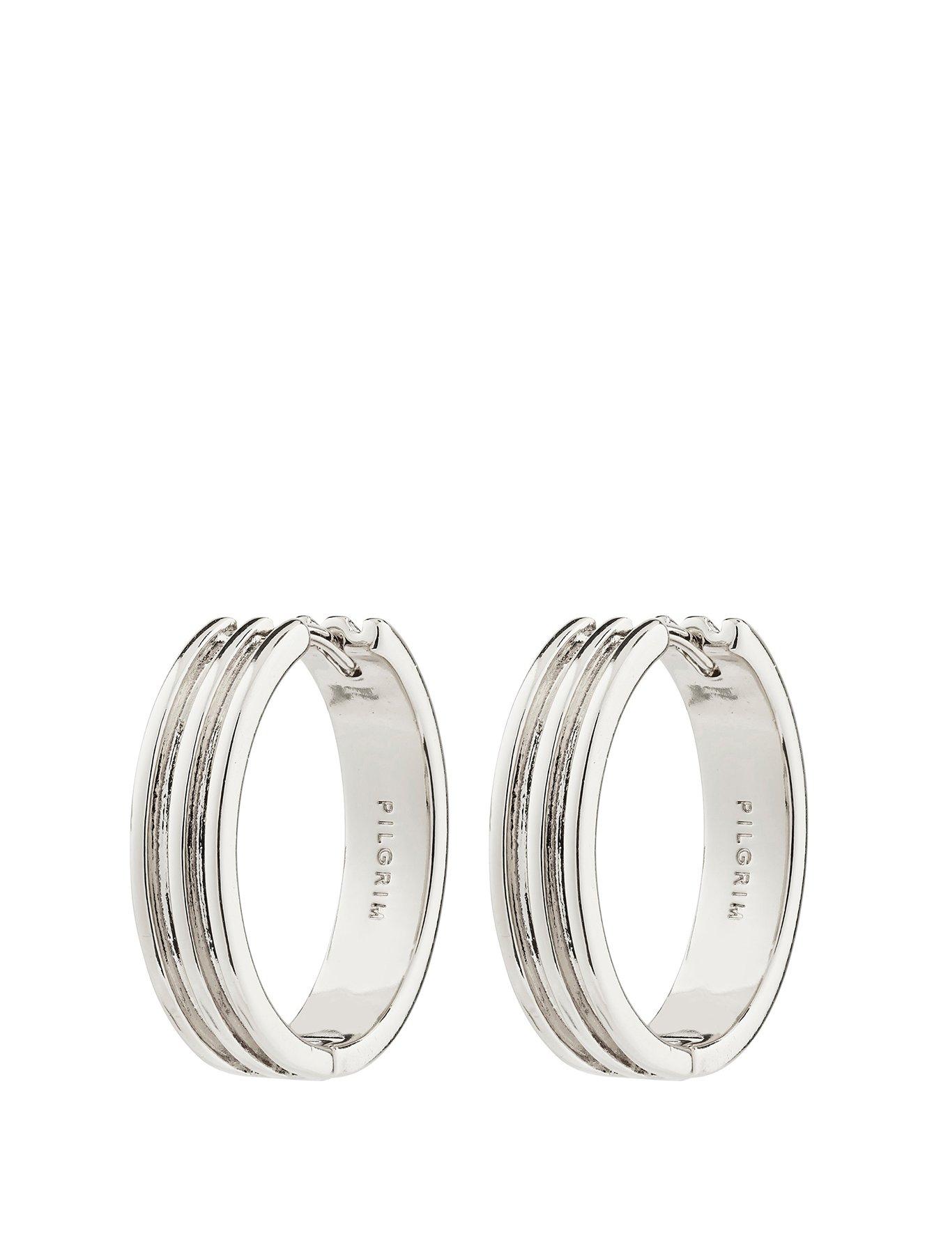 pilgrim-bennett-hoop-earrings-silver-plated