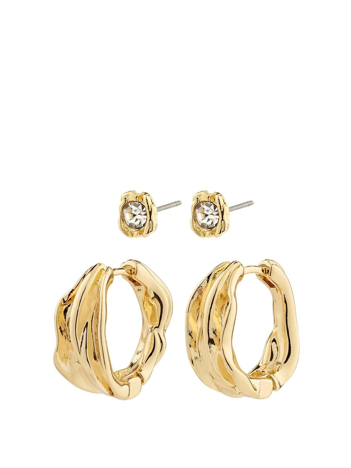 pilgrim-feel-earrings-2-in-1-set-gold-plated