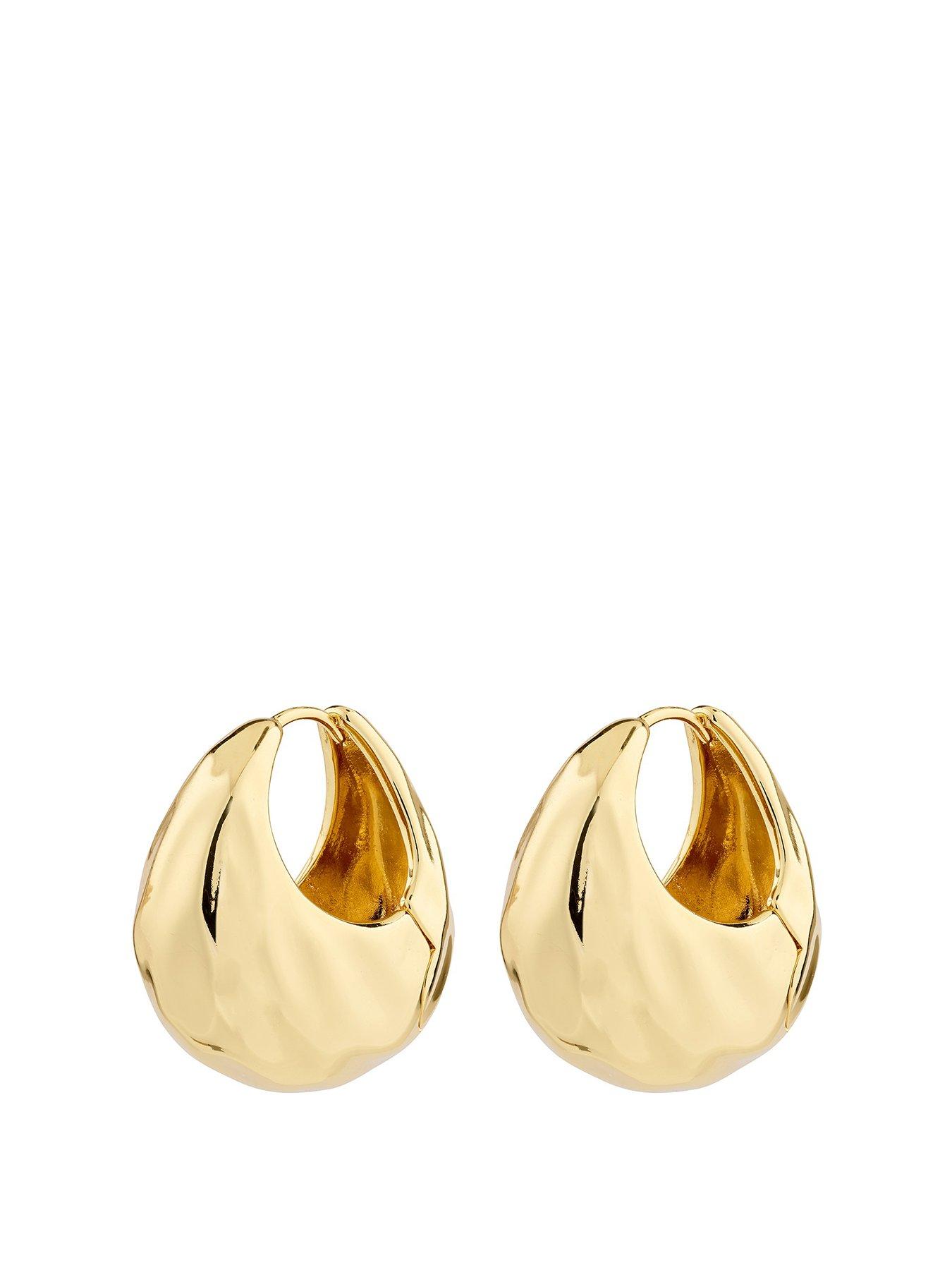 pilgrim-believe-chunky-hoop-earrings-gold-plated