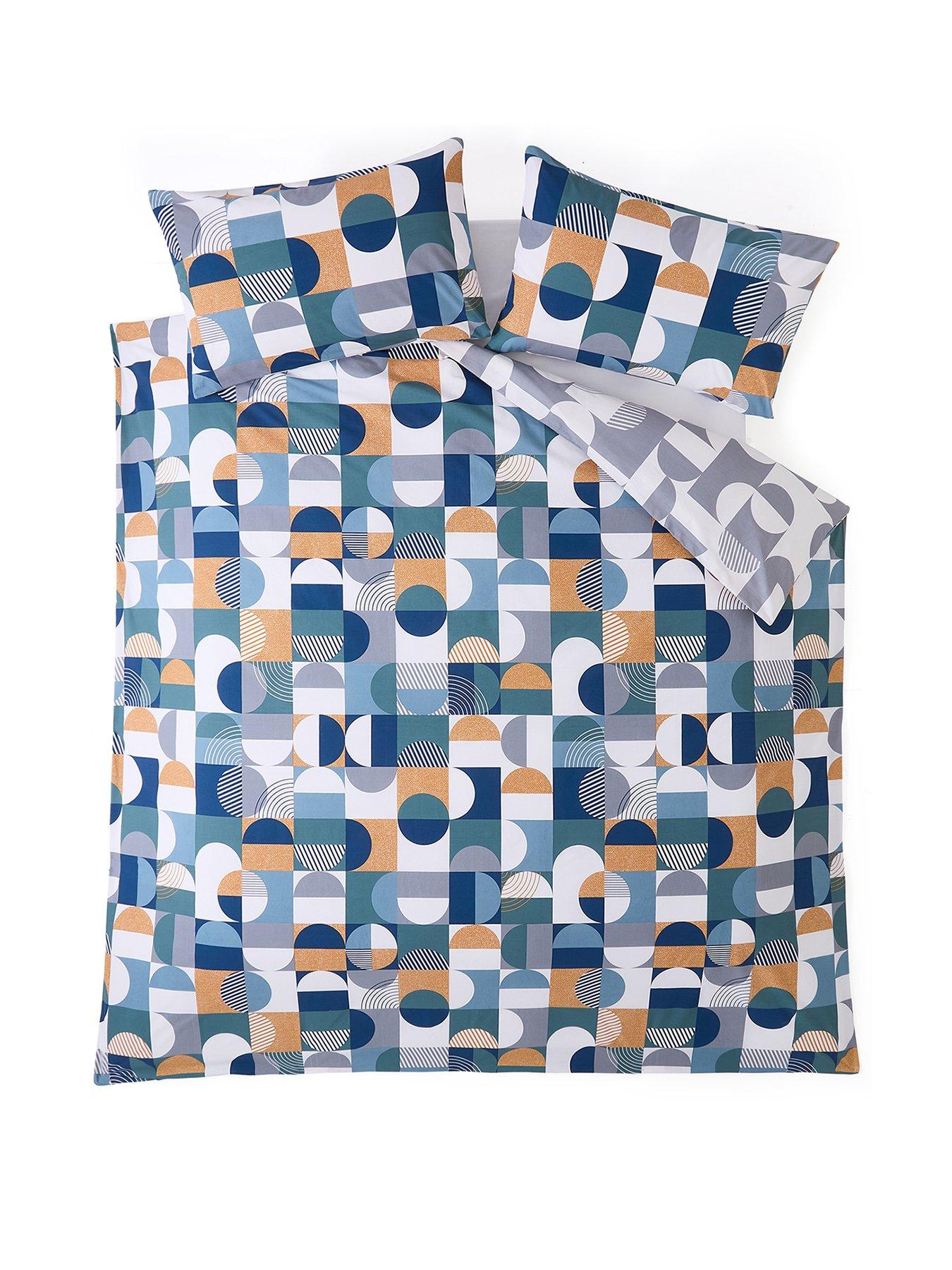 Image 2 of 5 of The Very Collection Geo Print Duvet Cover Set