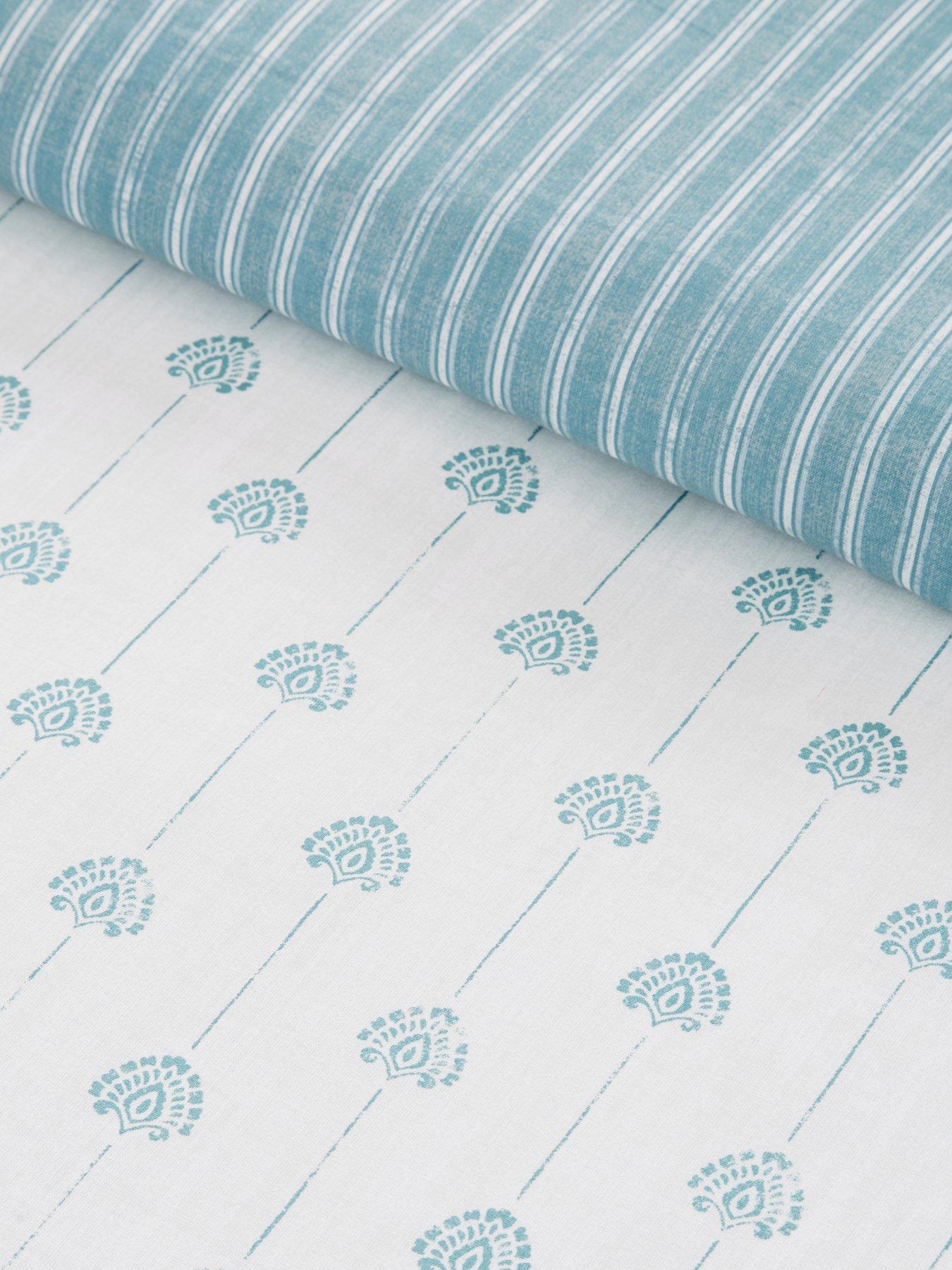 Image 4 of 5 of Very Home Rustic Harmony Block Print Duvet Cover Set