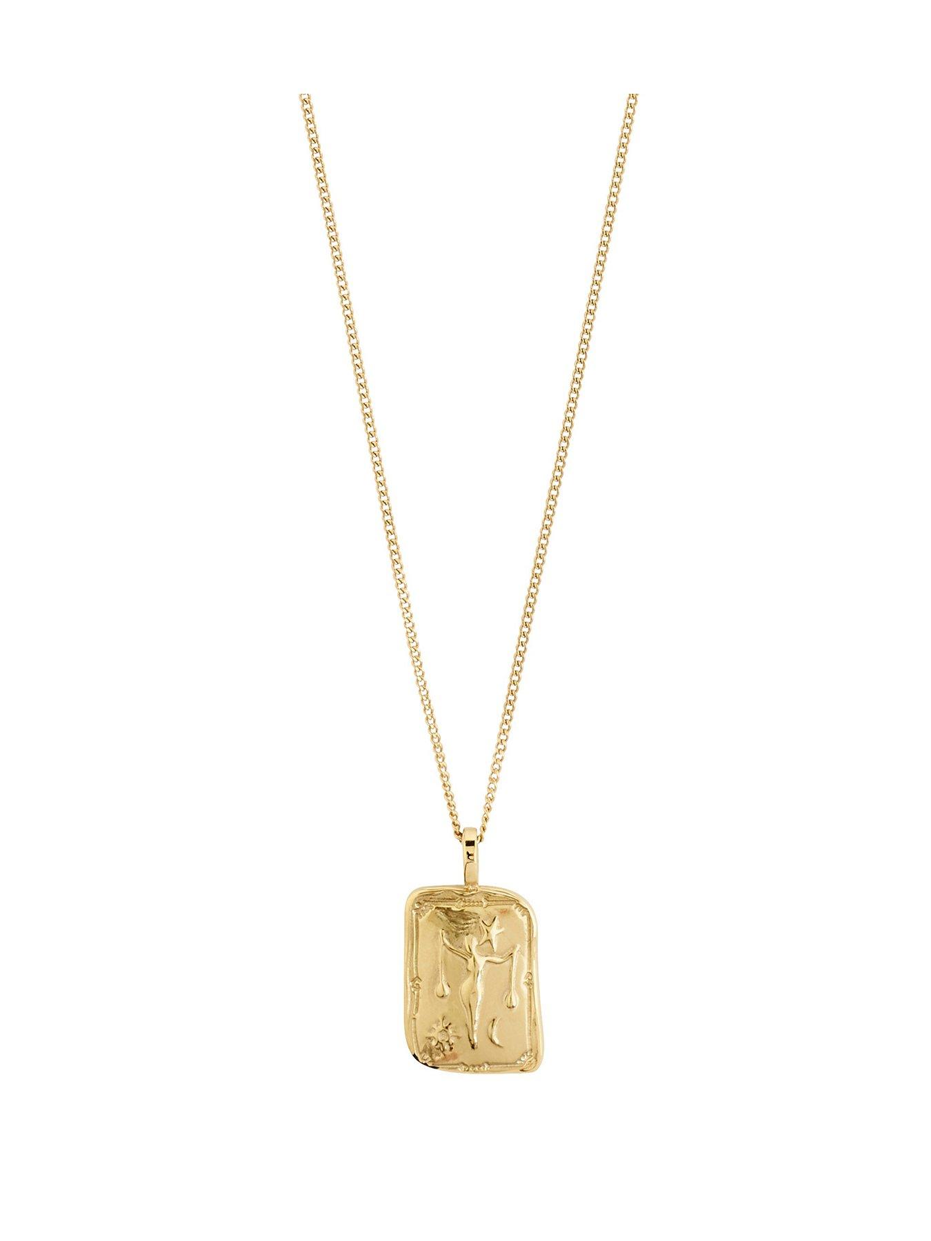 Pilgrim LIBRA Zodiac Sign necklace, gold-plated