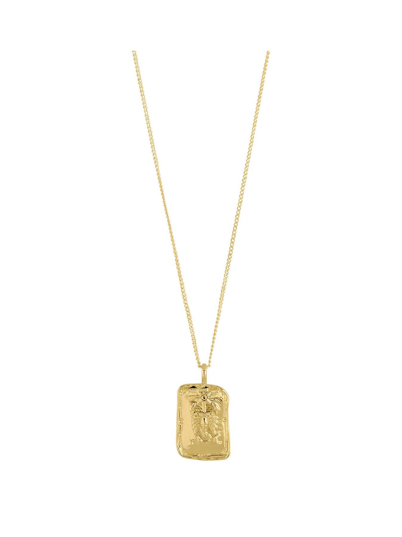 Pilgrim SCORPIO Zodiac Sign necklace, gold-plated