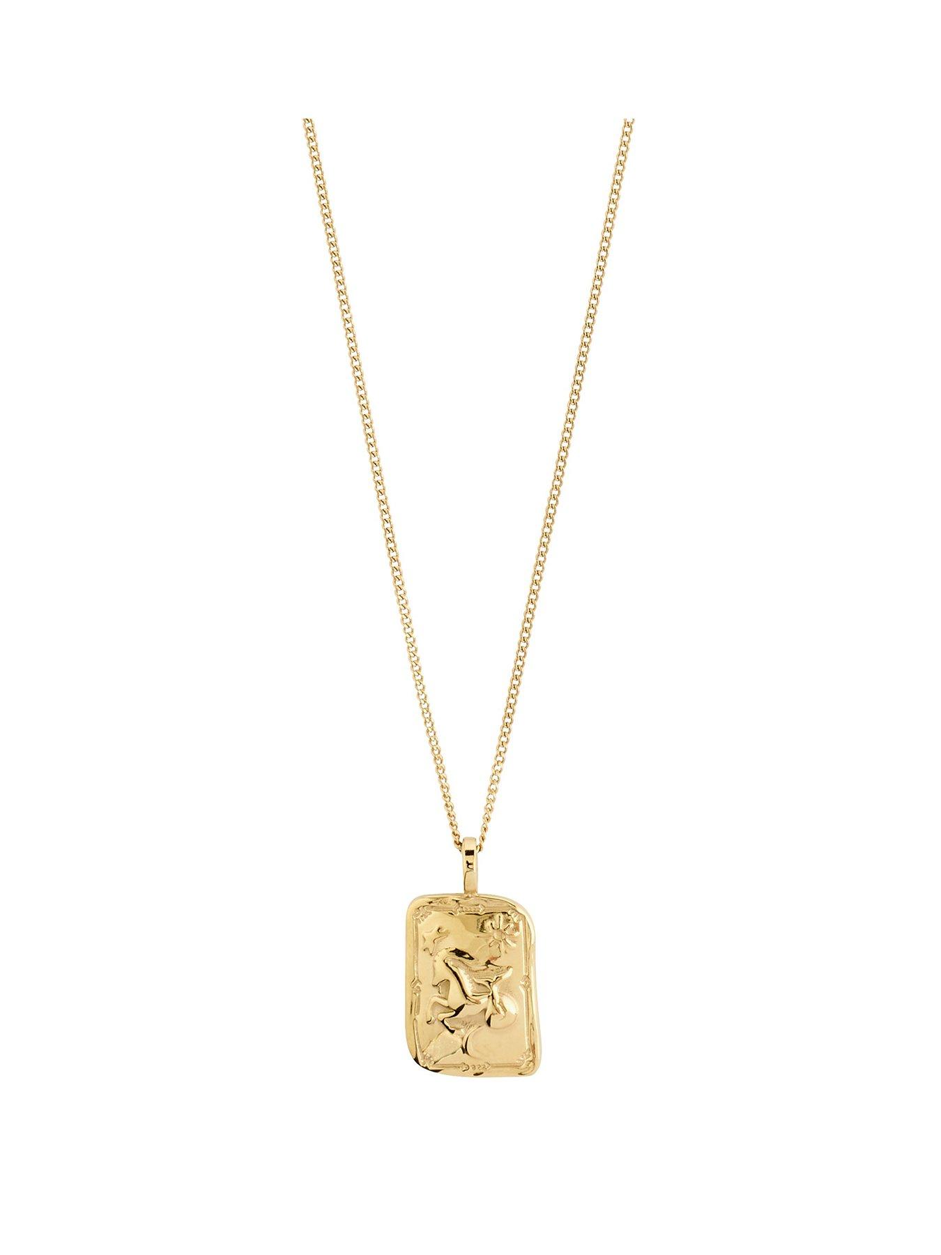 Pilgrim CAPRICORNUS Zodiac Sign necklace, gold-plated