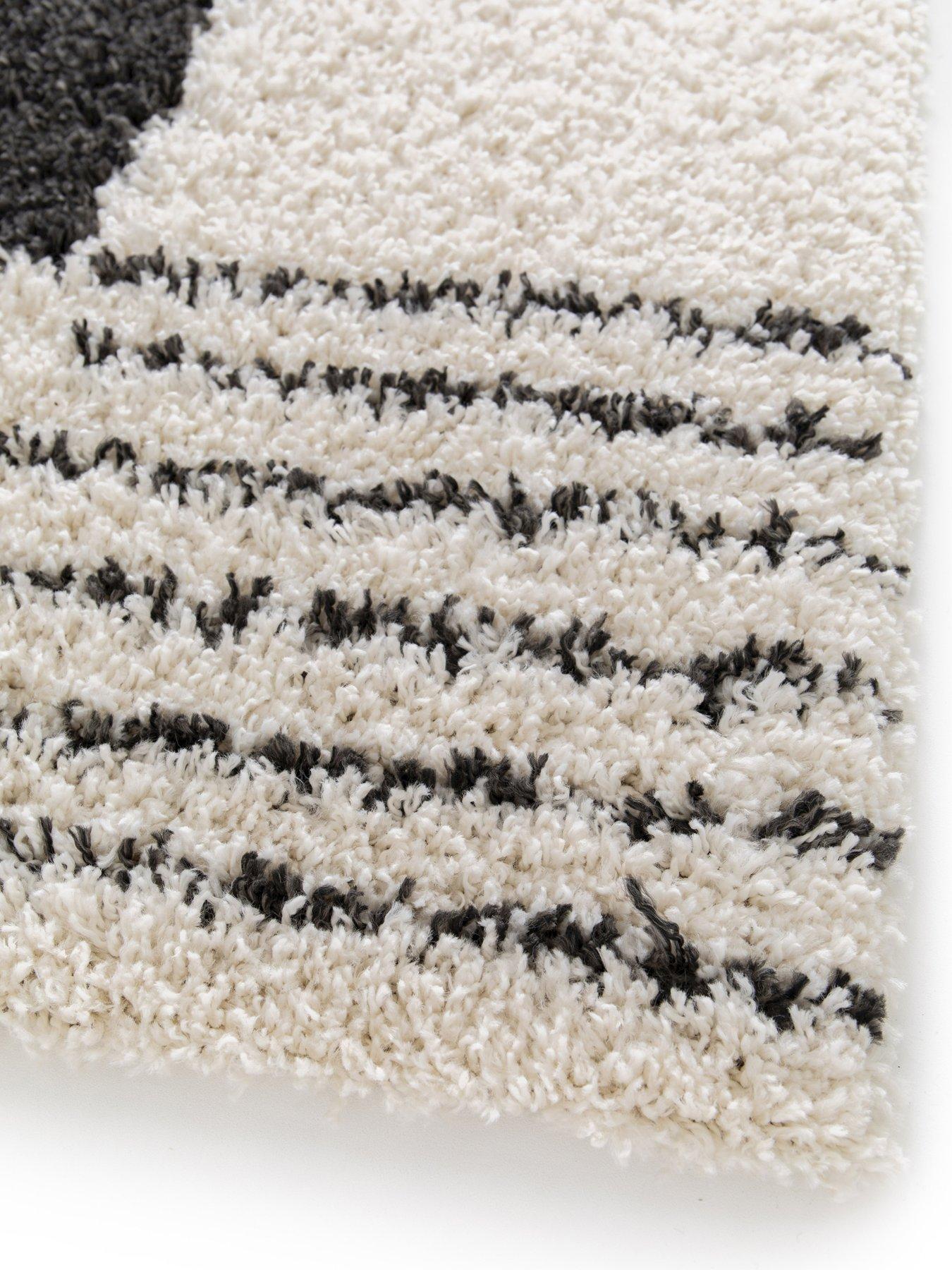 Image 6 of 6 of The Very Collection Nomad Blocks Shaggy Rug - Multi