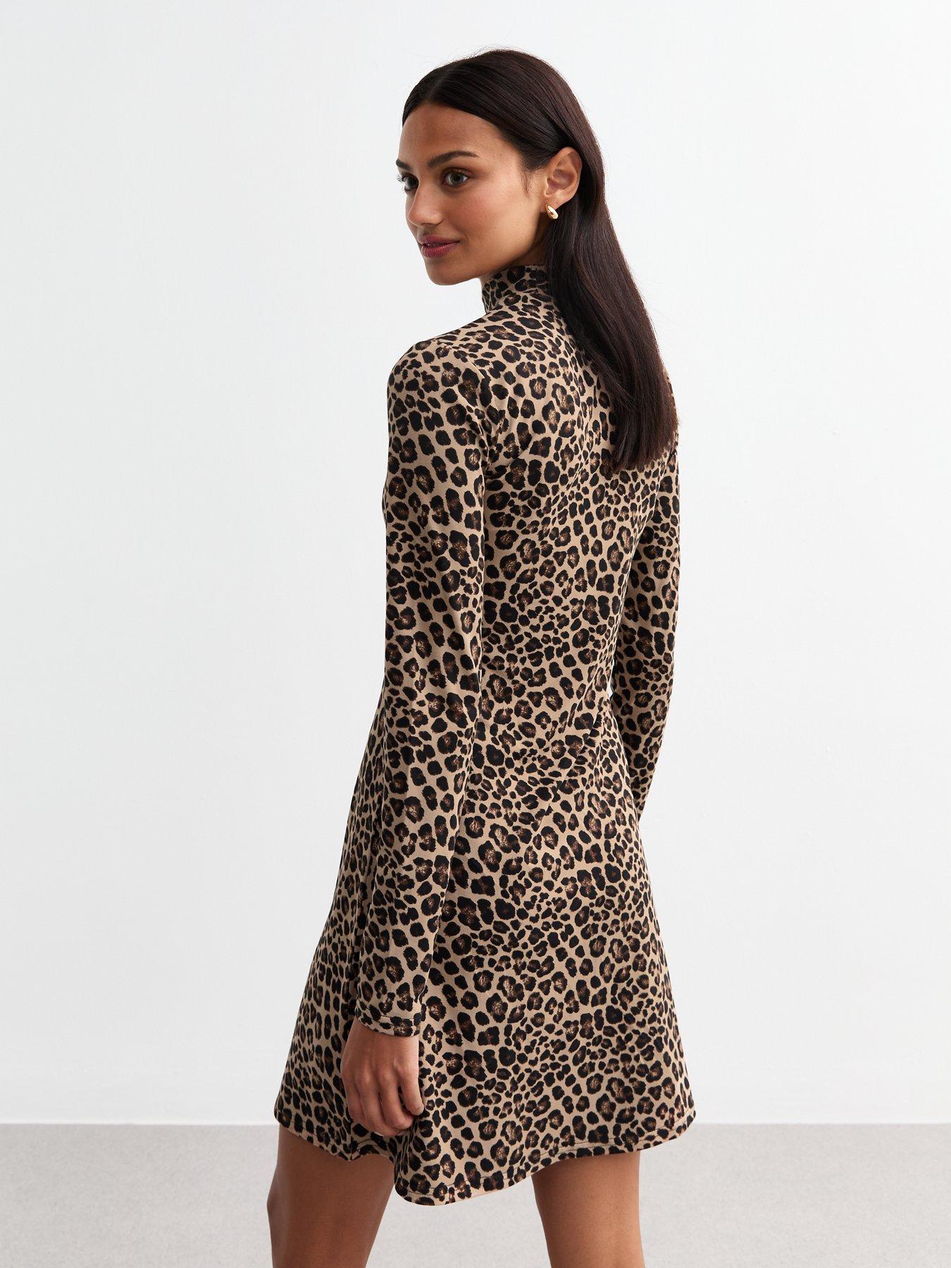 new-look-leopard-long-sleeve-mini-dress-brownstillFront