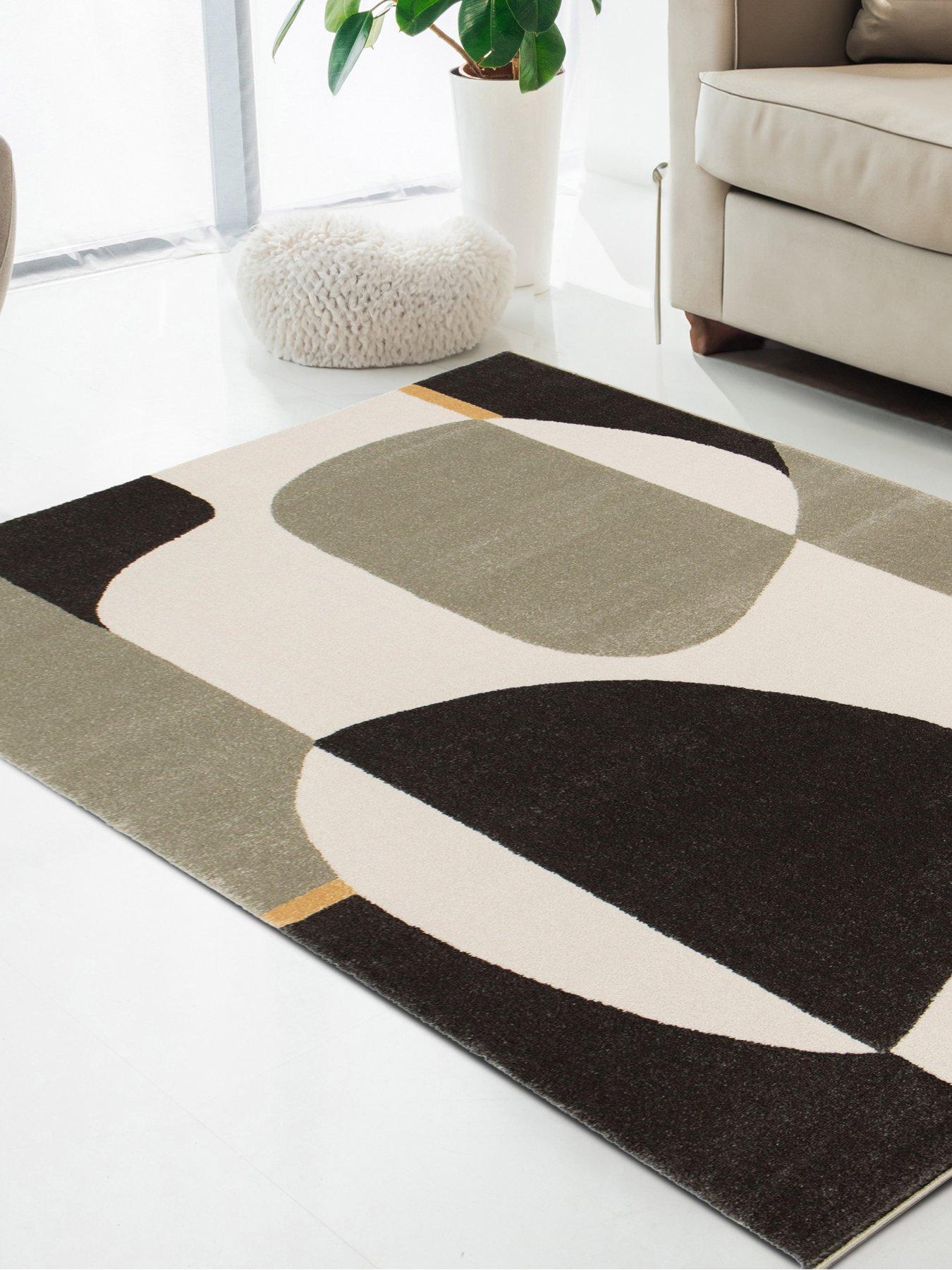 Image 1 of 5 of The Very Collection Milan Abstract Rug - Grey