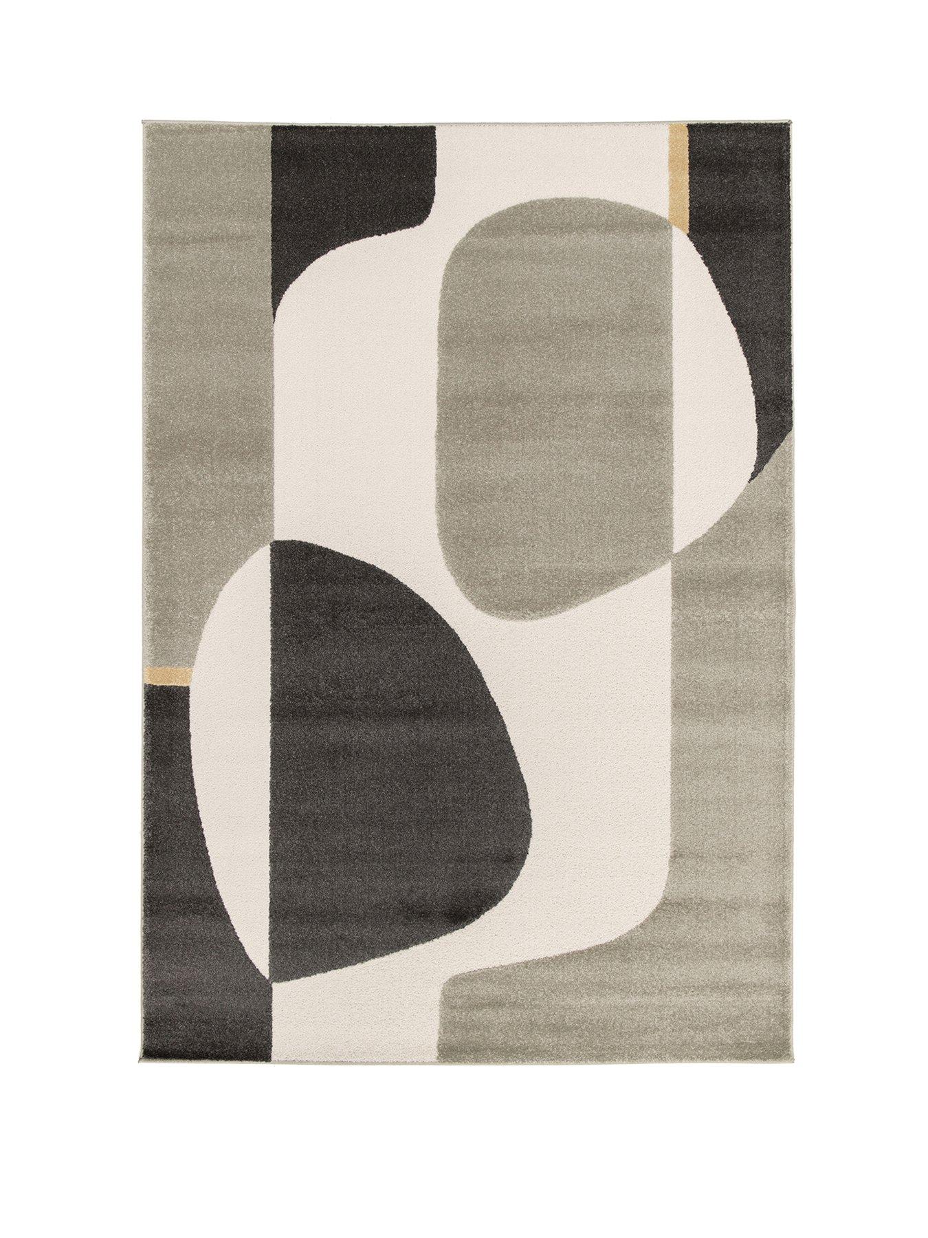 Image 2 of 5 of The Very Collection Milan Abstract Rug - Grey