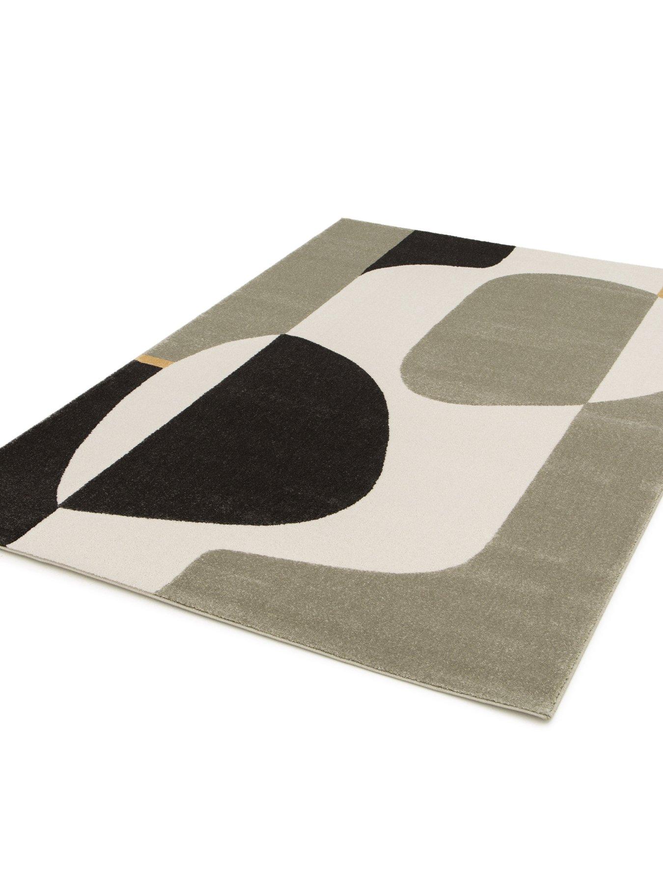 Image 5 of 5 of The Very Collection Milan Abstract Rug - Grey