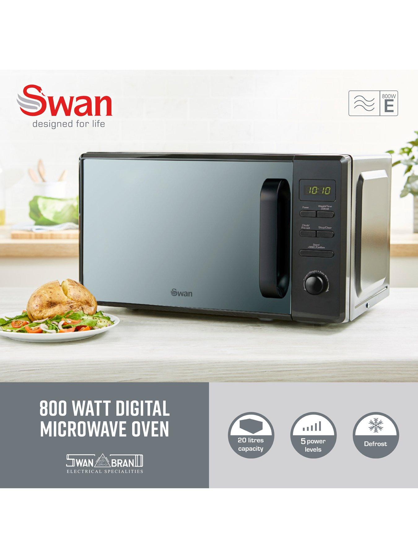 Image 2 of 7 of Swan 20L 800W Microwave Black