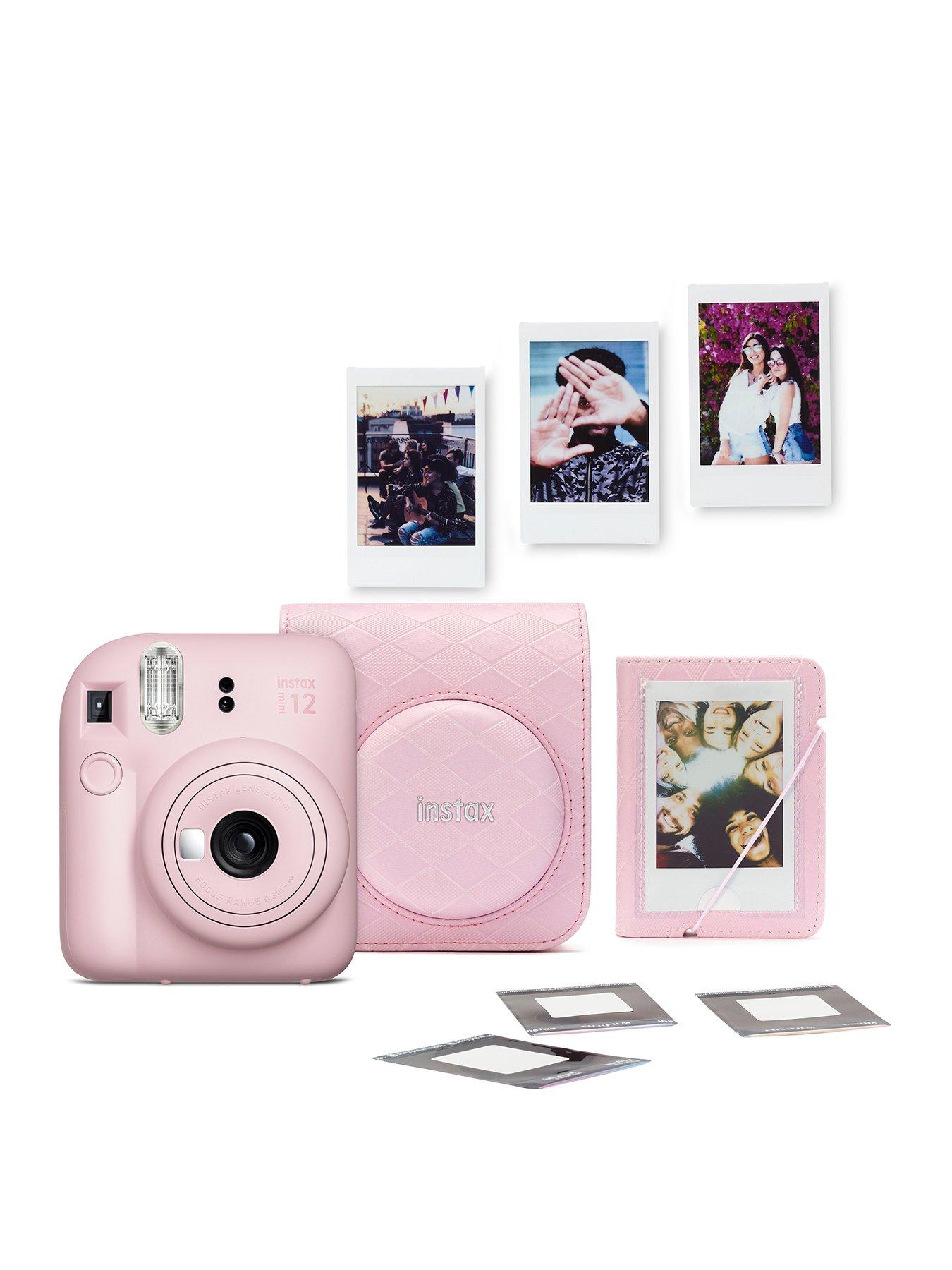 undefined Fujifilm Instax Mini 12 Instant Camera with Case, Photo Album, Stickers  &  10 Shot Film Pack - Blossom Pink