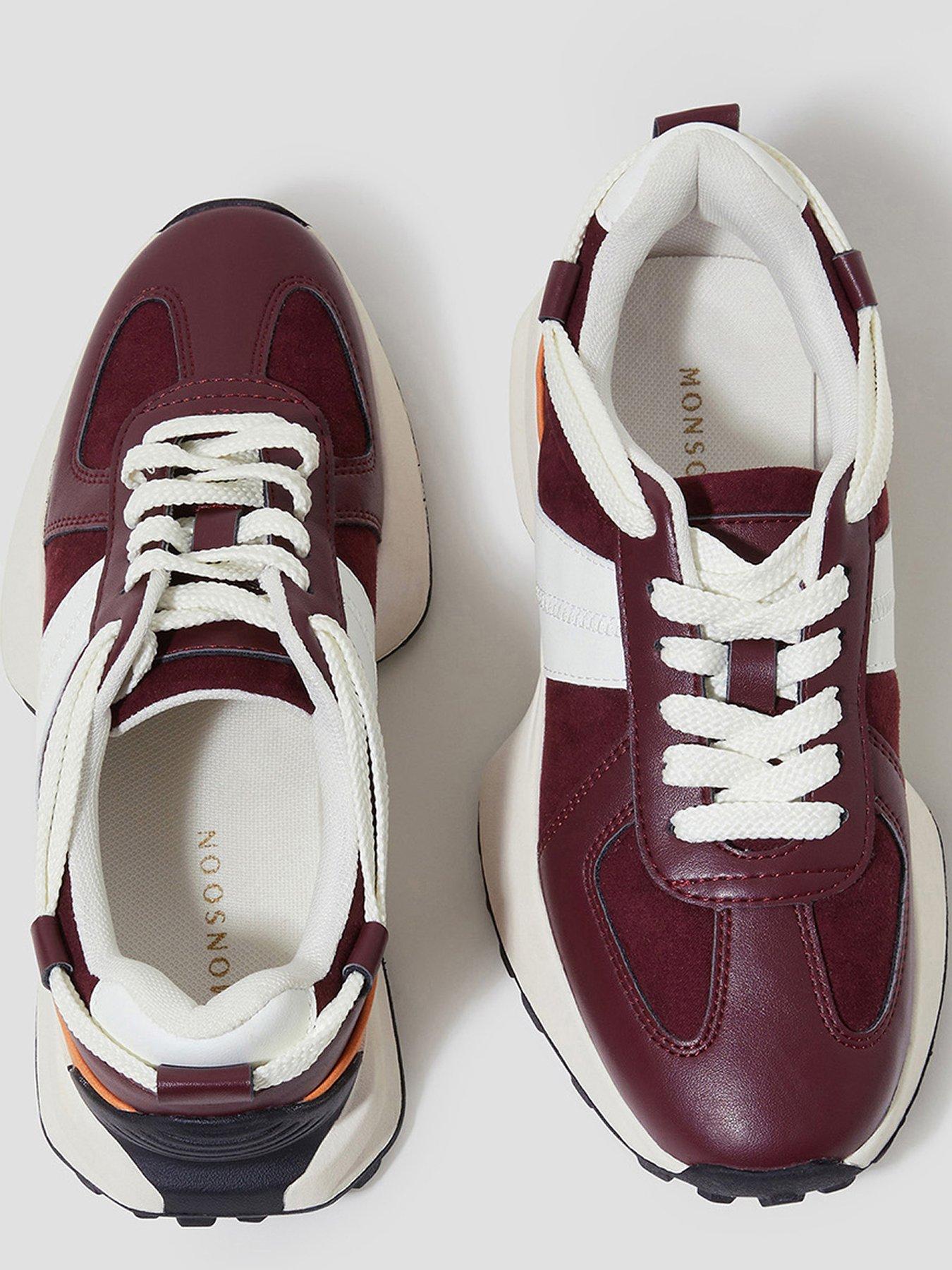 Image 3 of 3 of Monsoon Tyra Trainer Burgundy
