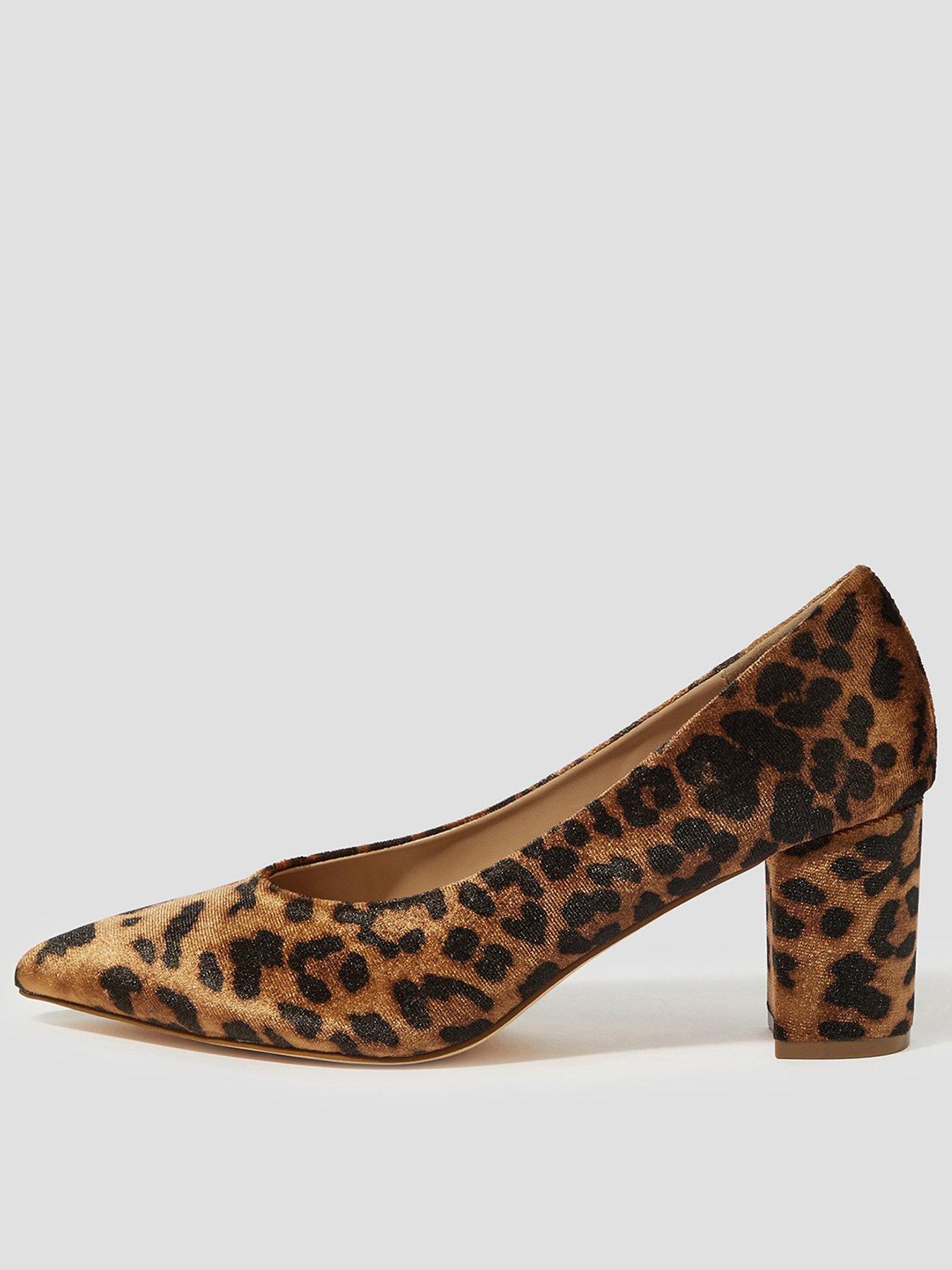 Image 1 of 3 of Monsoon Leah Leopard Court Shoes