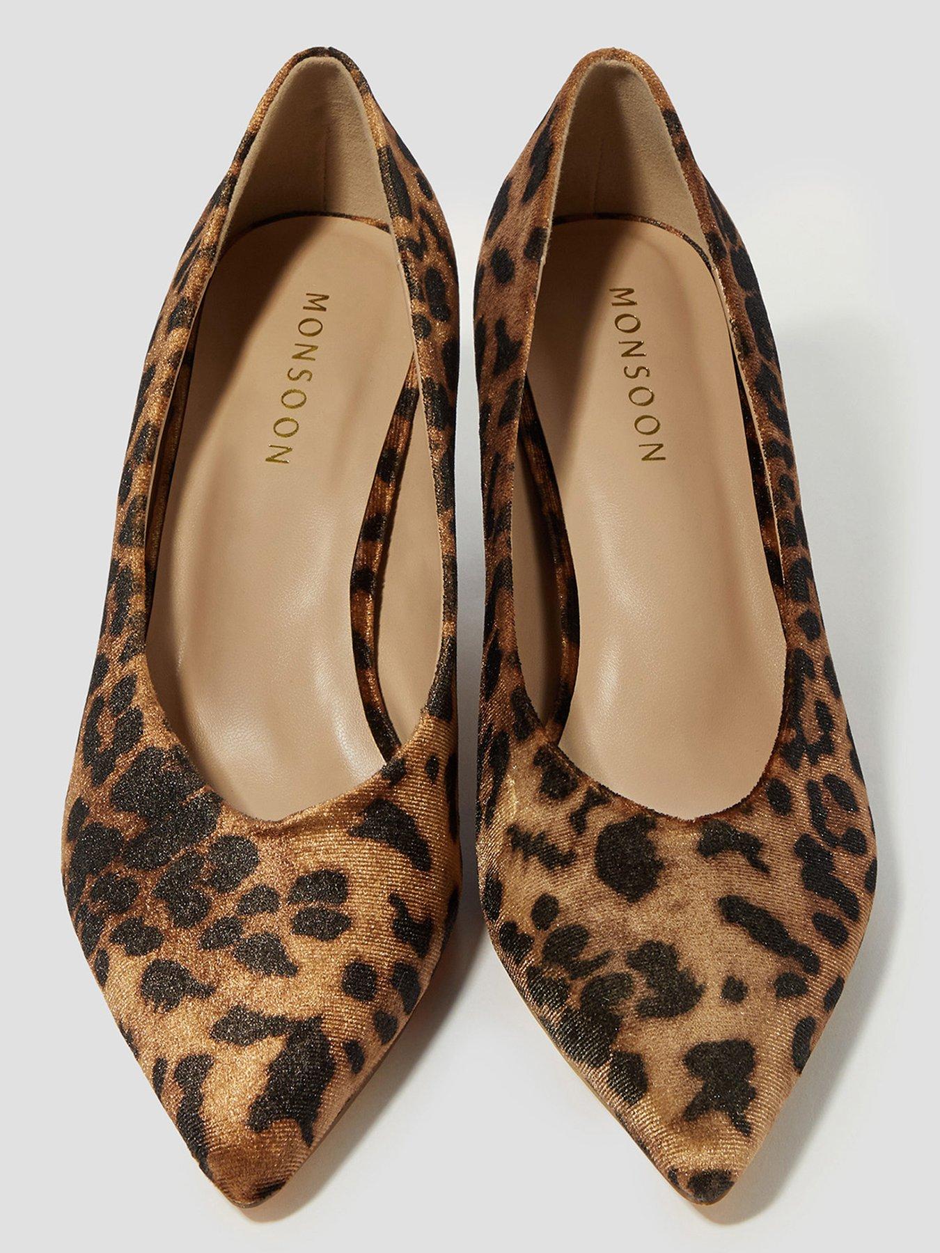 Image 3 of 3 of Monsoon Leah Leopard Court Shoes