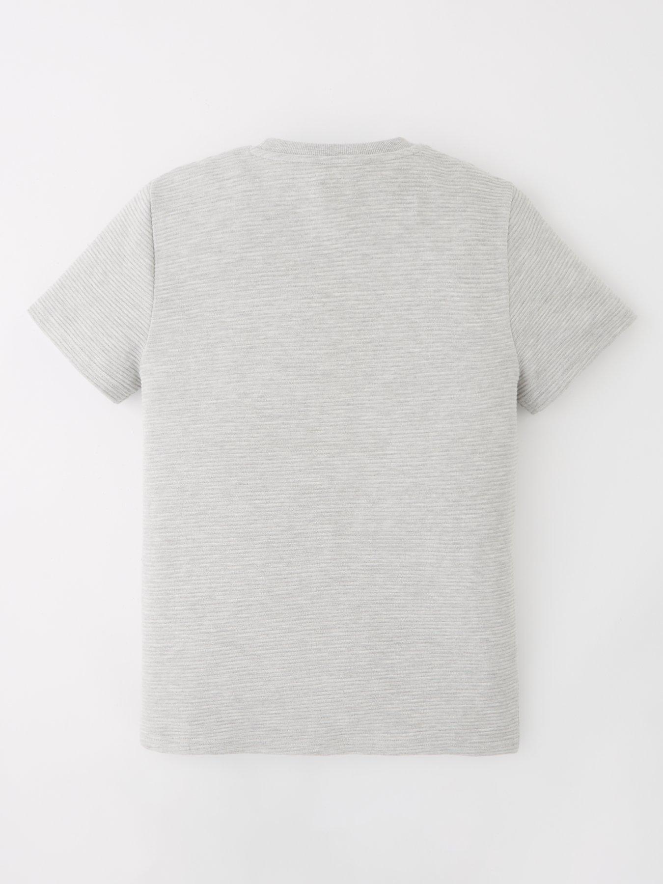 Image 2 of 4 of V by Very Boys Pocket Ottoman T-Shirt - Grey Marl