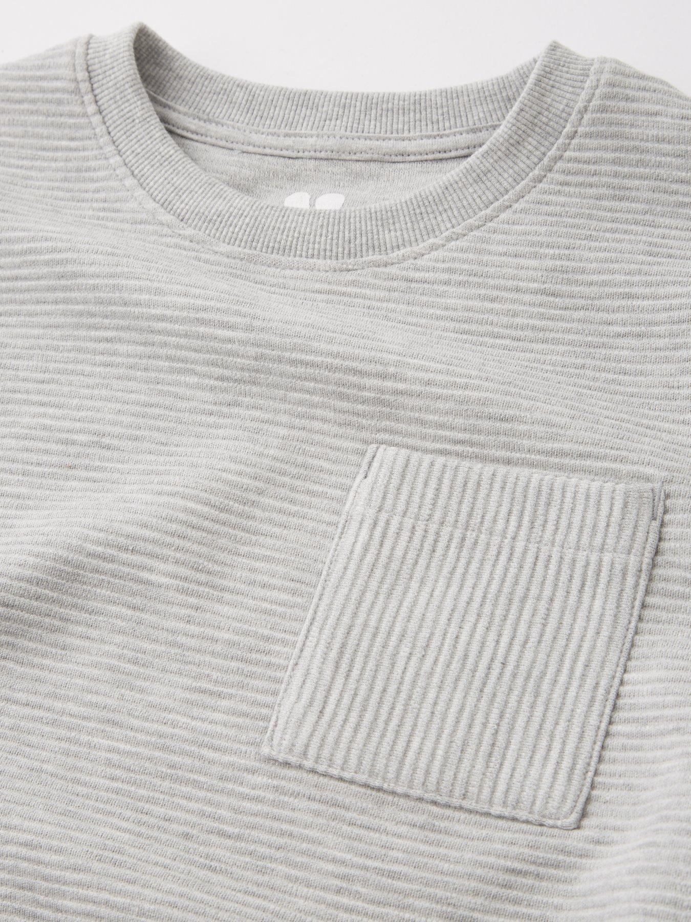 Image 3 of 4 of V by Very Boys Pocket Ottoman T-Shirt - Grey Marl