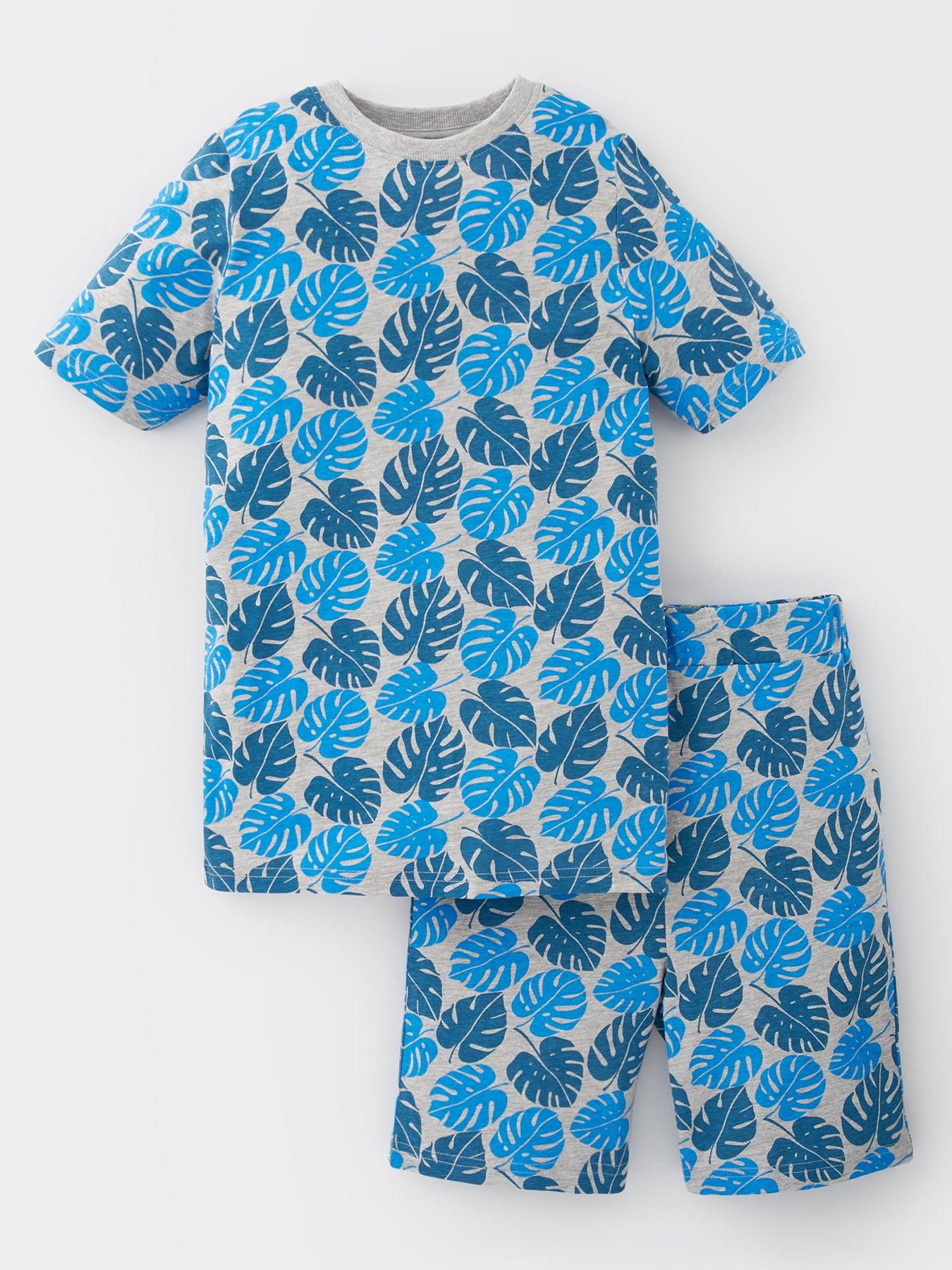 Image 1 of 4 of Everyday Boys Hibiscus Shortie Pyjama Set - Multi