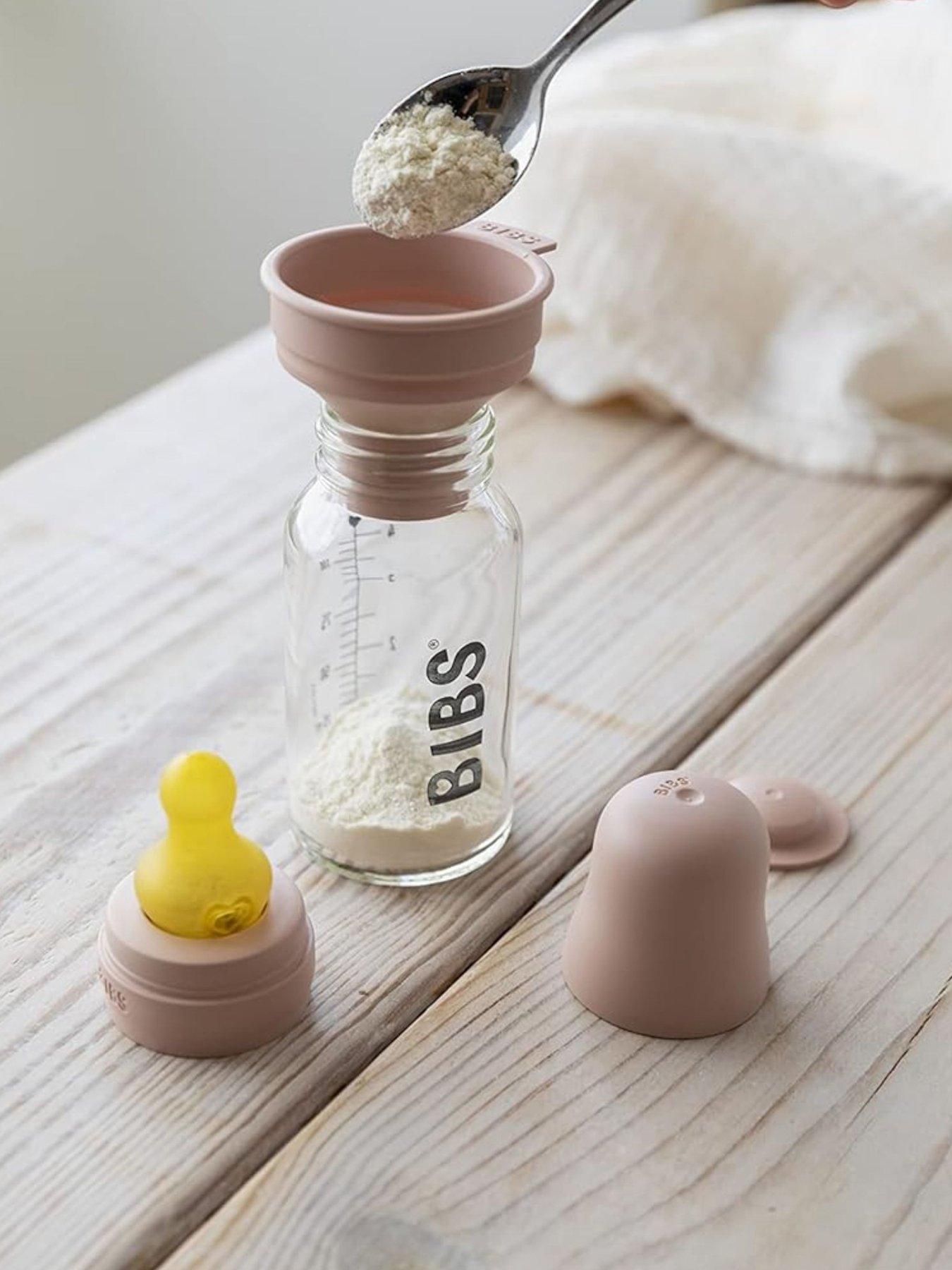 Image 1 of 7 of BIBS BIBS Baby Glass Bottle Complete Set Latex 225ml Ivory