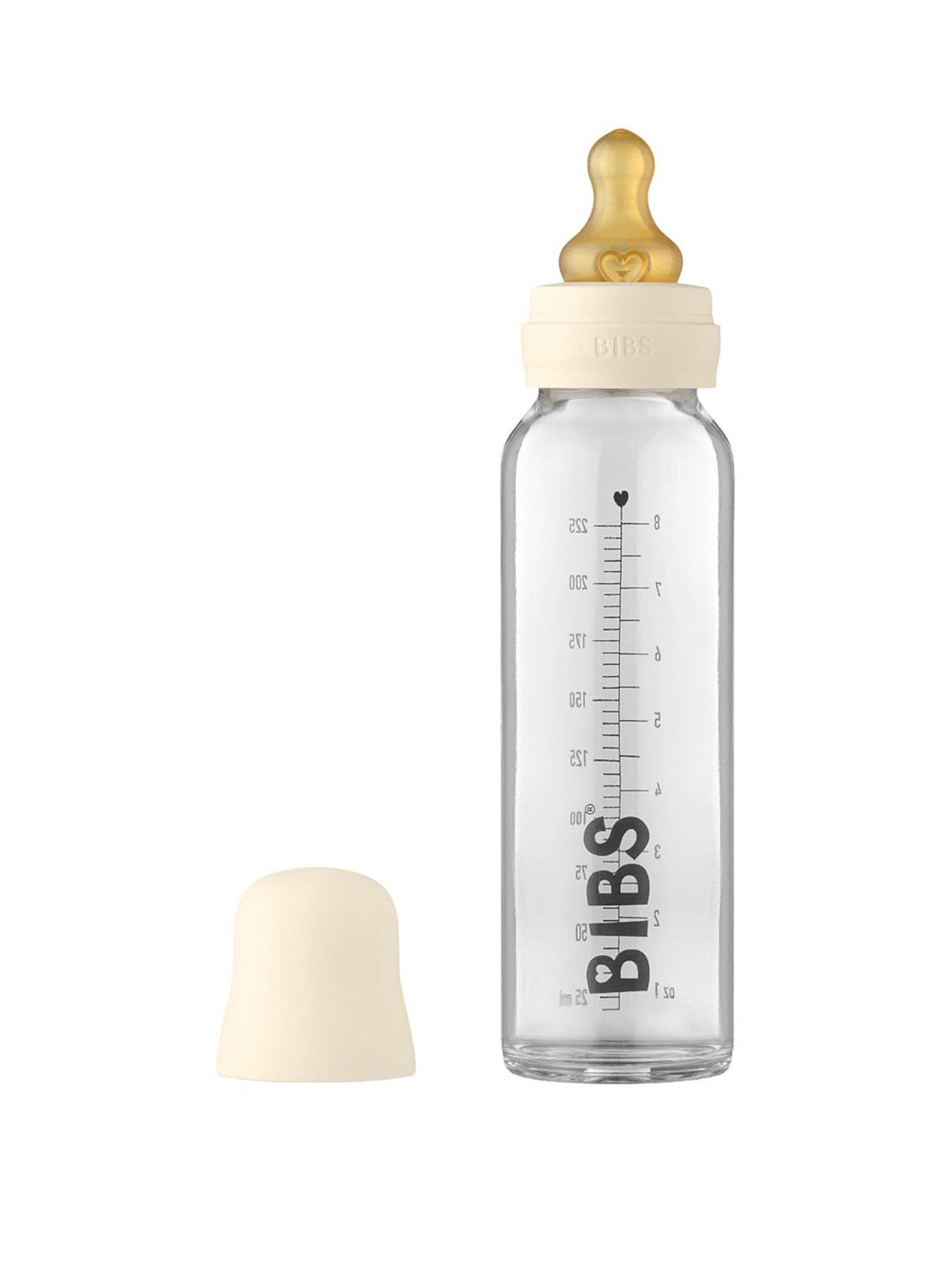 Image 2 of 7 of BIBS BIBS Baby Glass Bottle Complete Set Latex 225ml Ivory