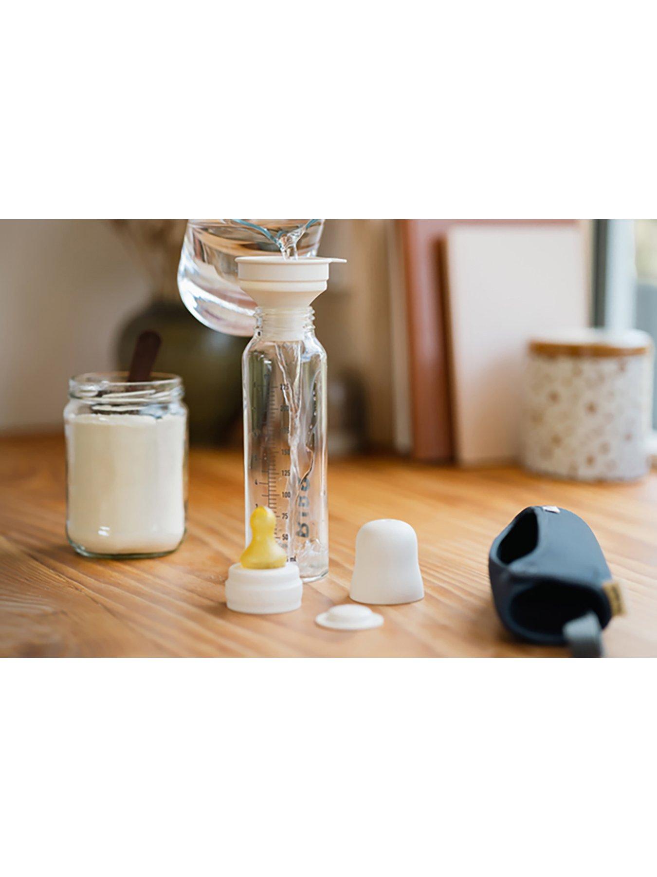 Image 6 of 7 of BIBS BIBS Baby Glass Bottle Complete Set Latex 225ml Ivory