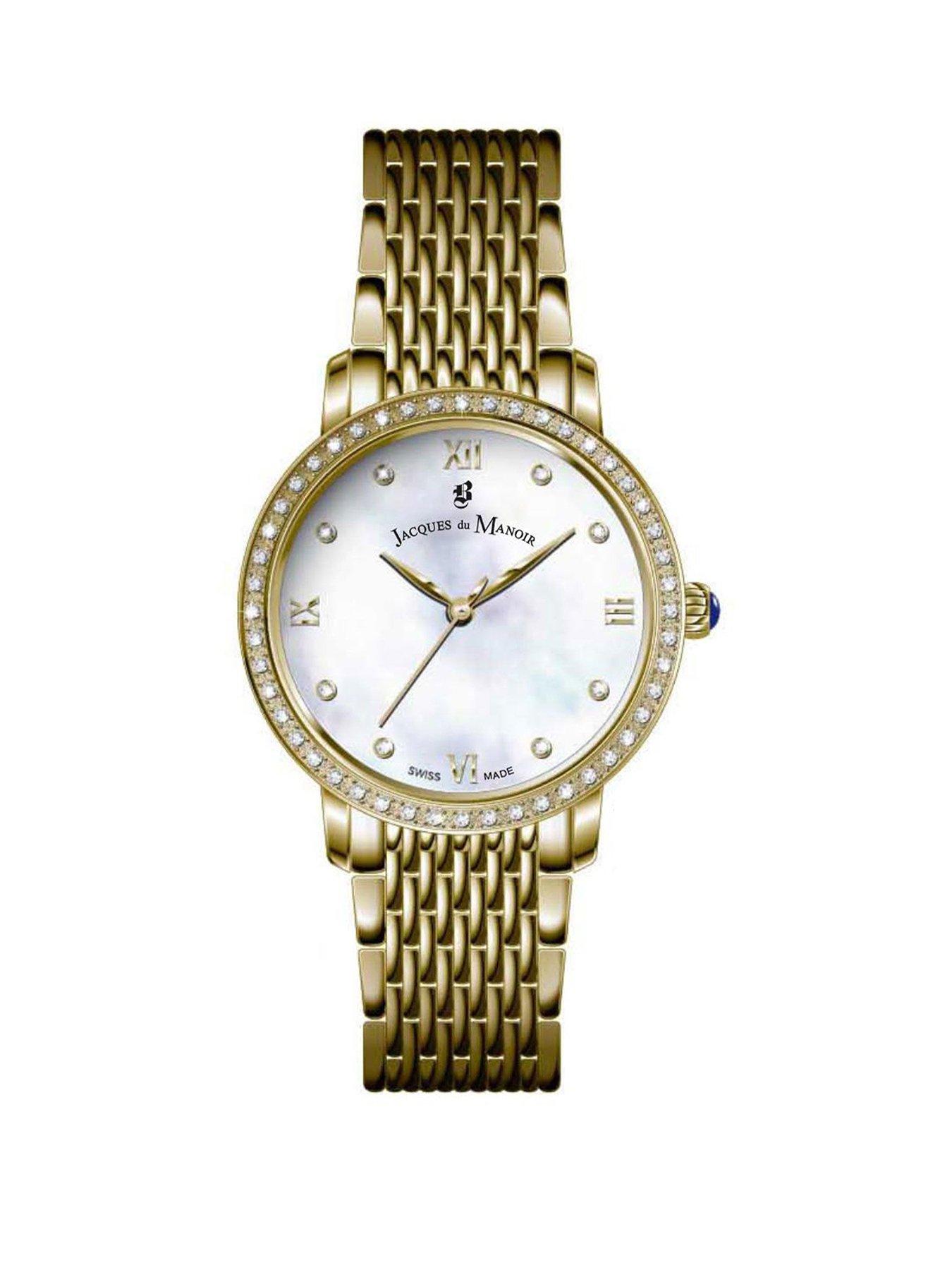 undefined Jacques du Manoir Swiss-made Temps de femme IP Gold Stainless Steel Watch