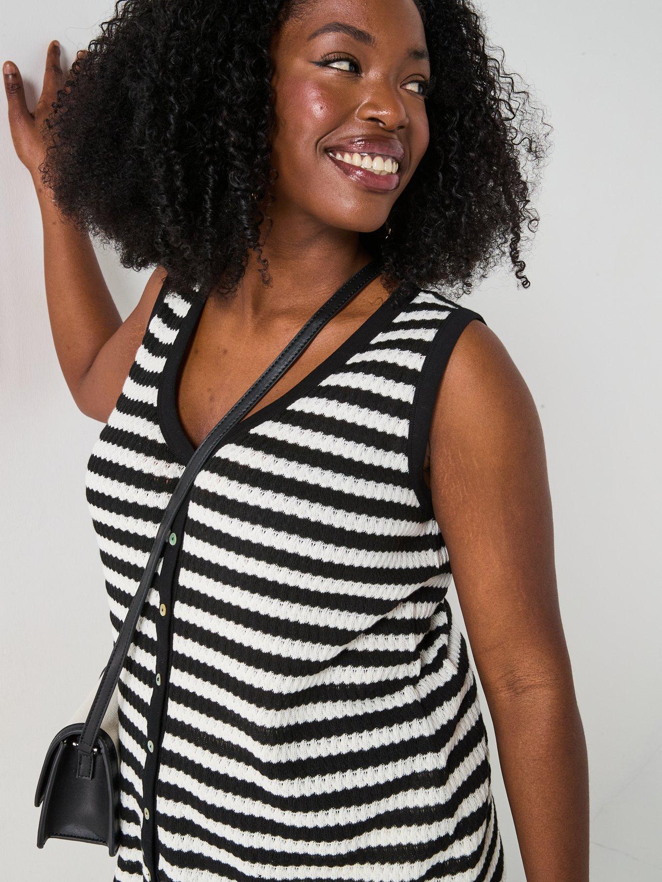 v-by-very-curve-button-through-stripe-vest-blackwhiteoutfit