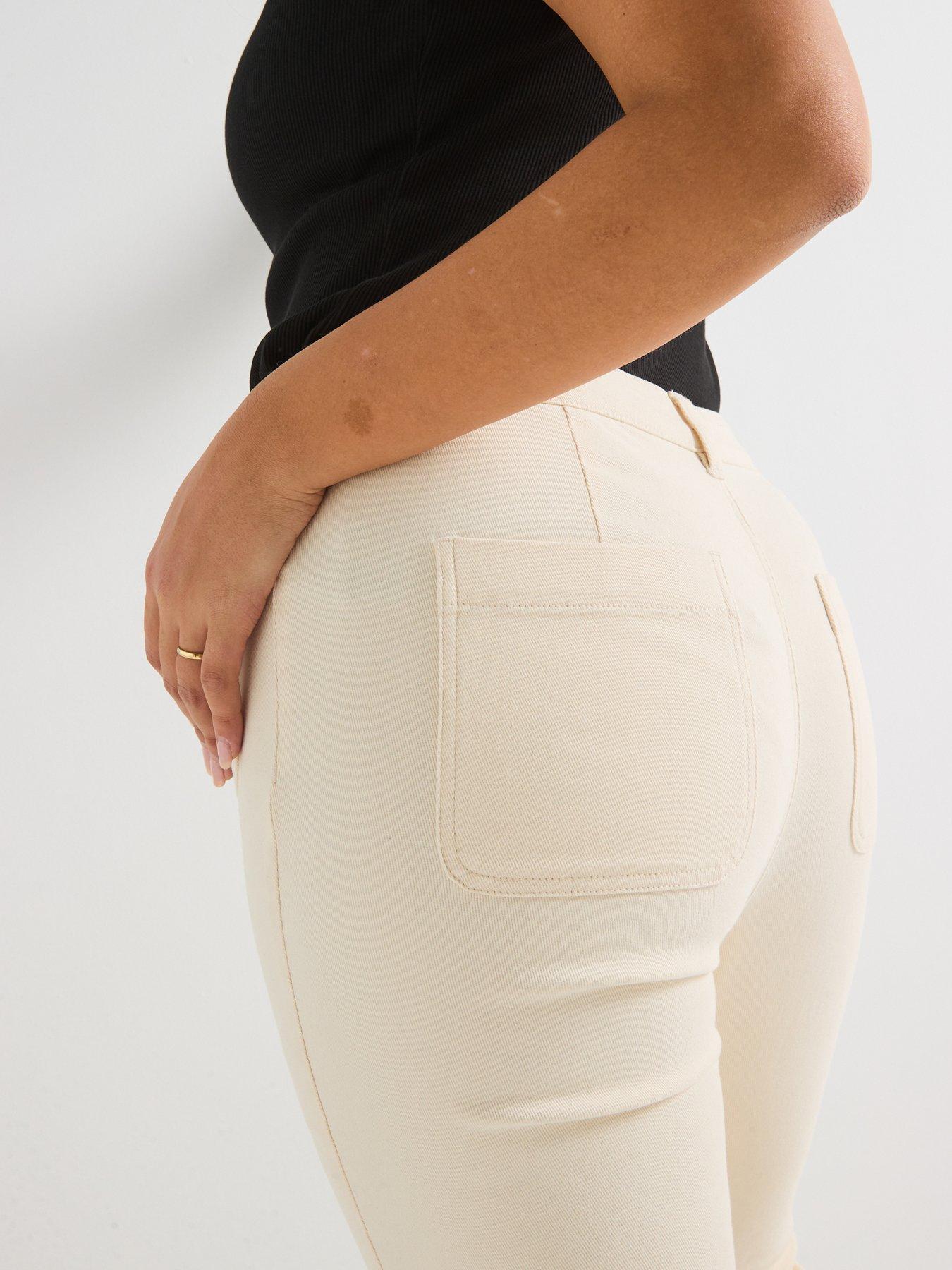 Image 6 of 6 of V by Very Curve Kickflare Jean - Ecru