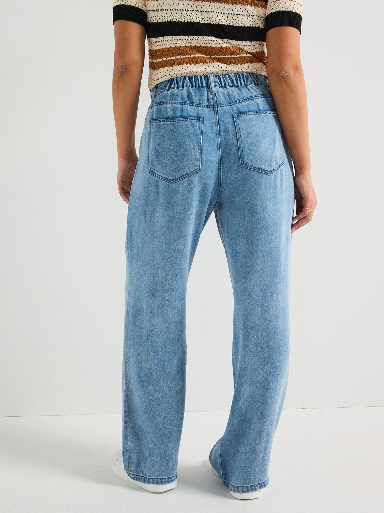 the-very-collection-curve-wide-leg-elasticated-waist-soft-touch-jean-bluestillFront