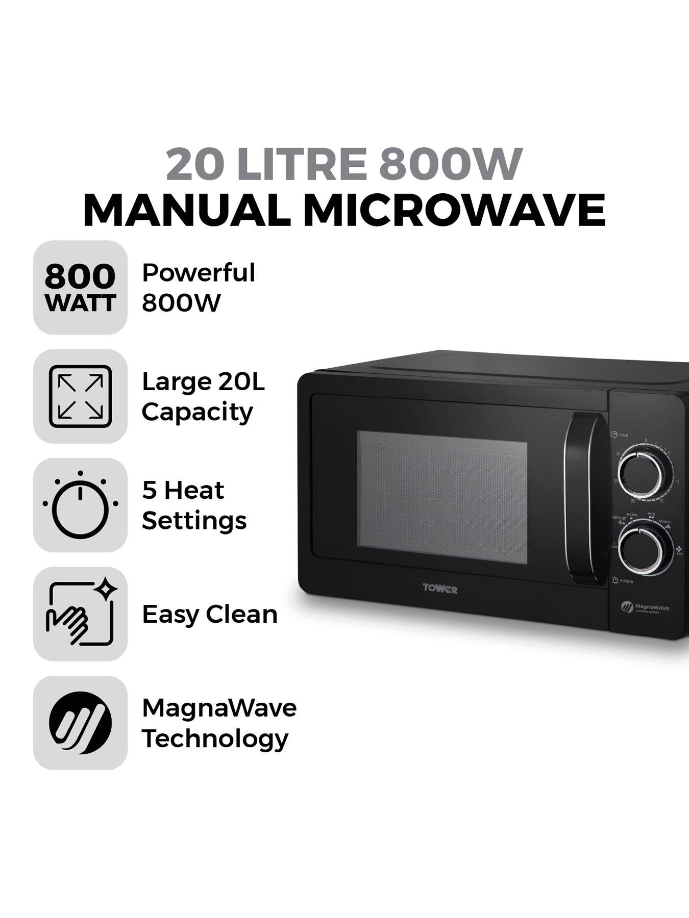 Image 2 of 7 of Tower Tower 20L 800W Manual Microwave