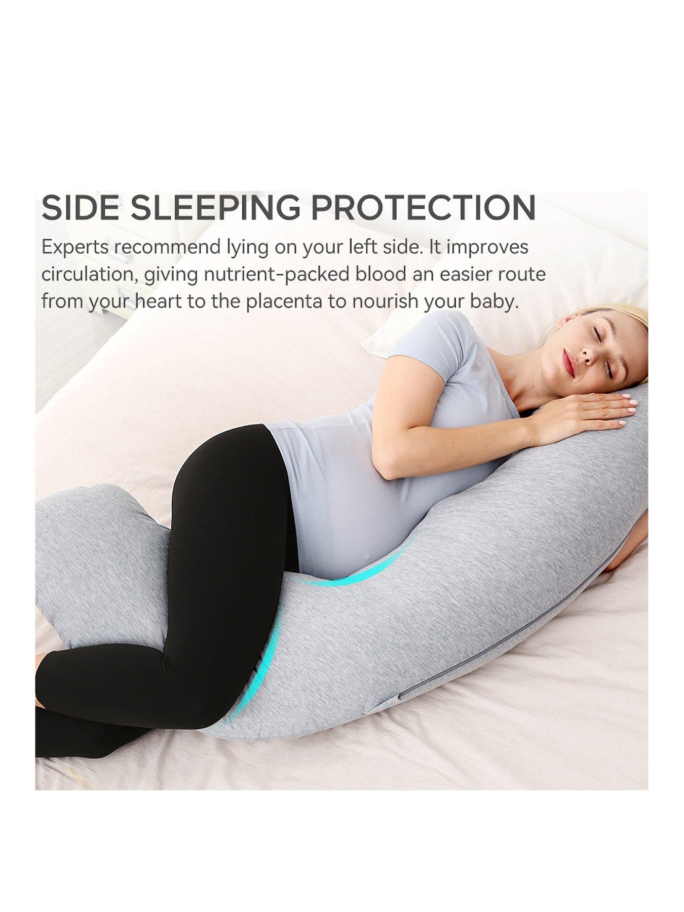 Image 3 of 7 of Momcozy Momcozy PP001-FG11NB-A J Shaped Maternity Body Pillow