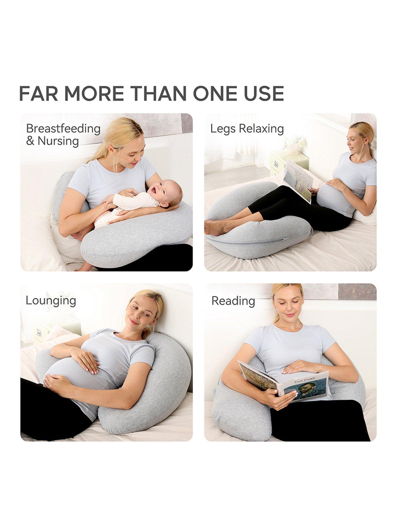 Image 5 of 7 of Momcozy Momcozy PP001-FG11NB-A J Shaped Maternity Body Pillow
