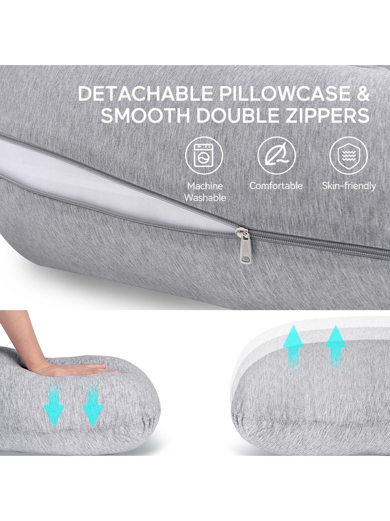 Image 7 of 7 of Momcozy Momcozy PP001-FG11NB-A J Shaped Maternity Body Pillow