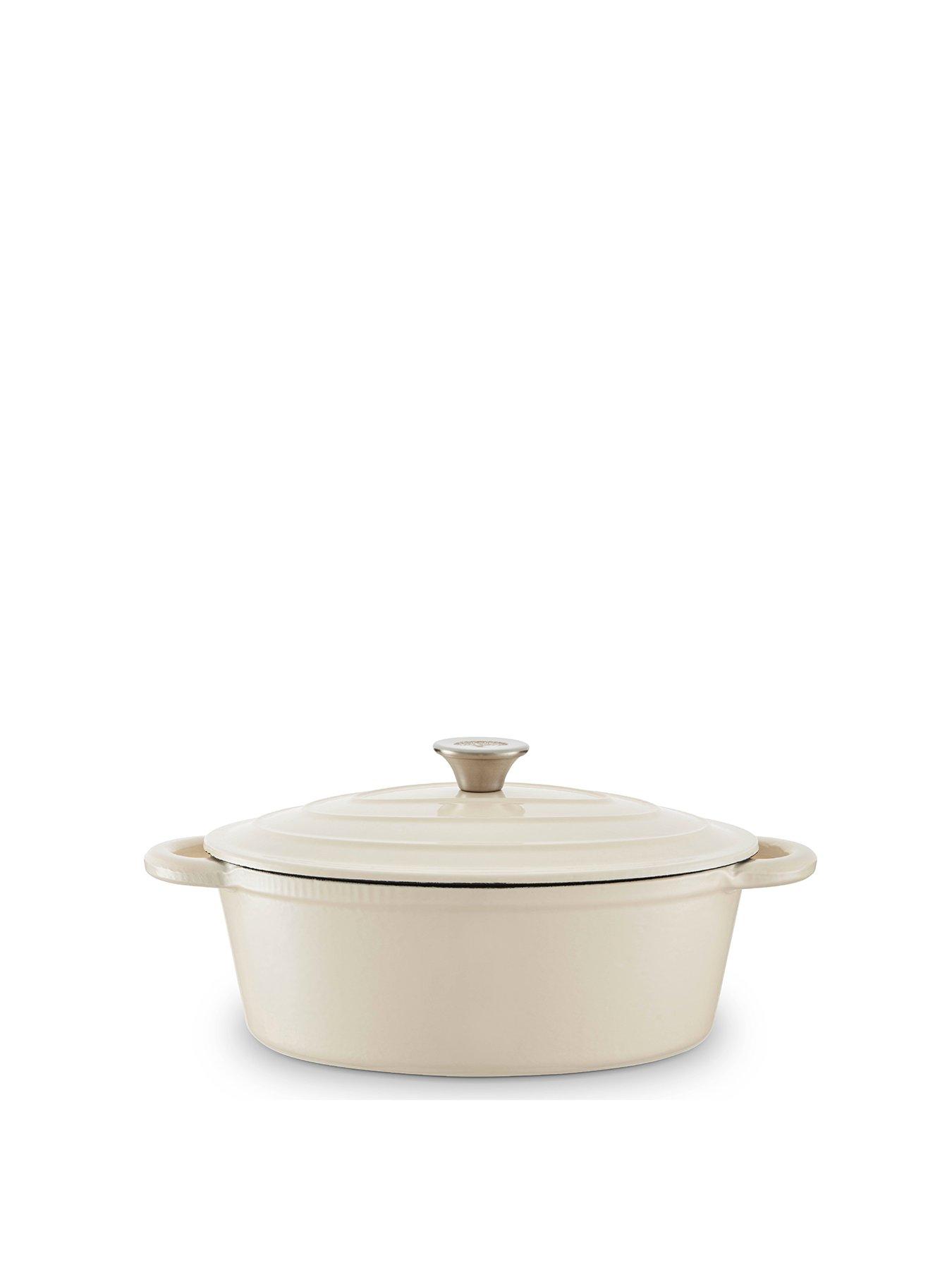 tower-29cm-oval-casserole-cast-iron