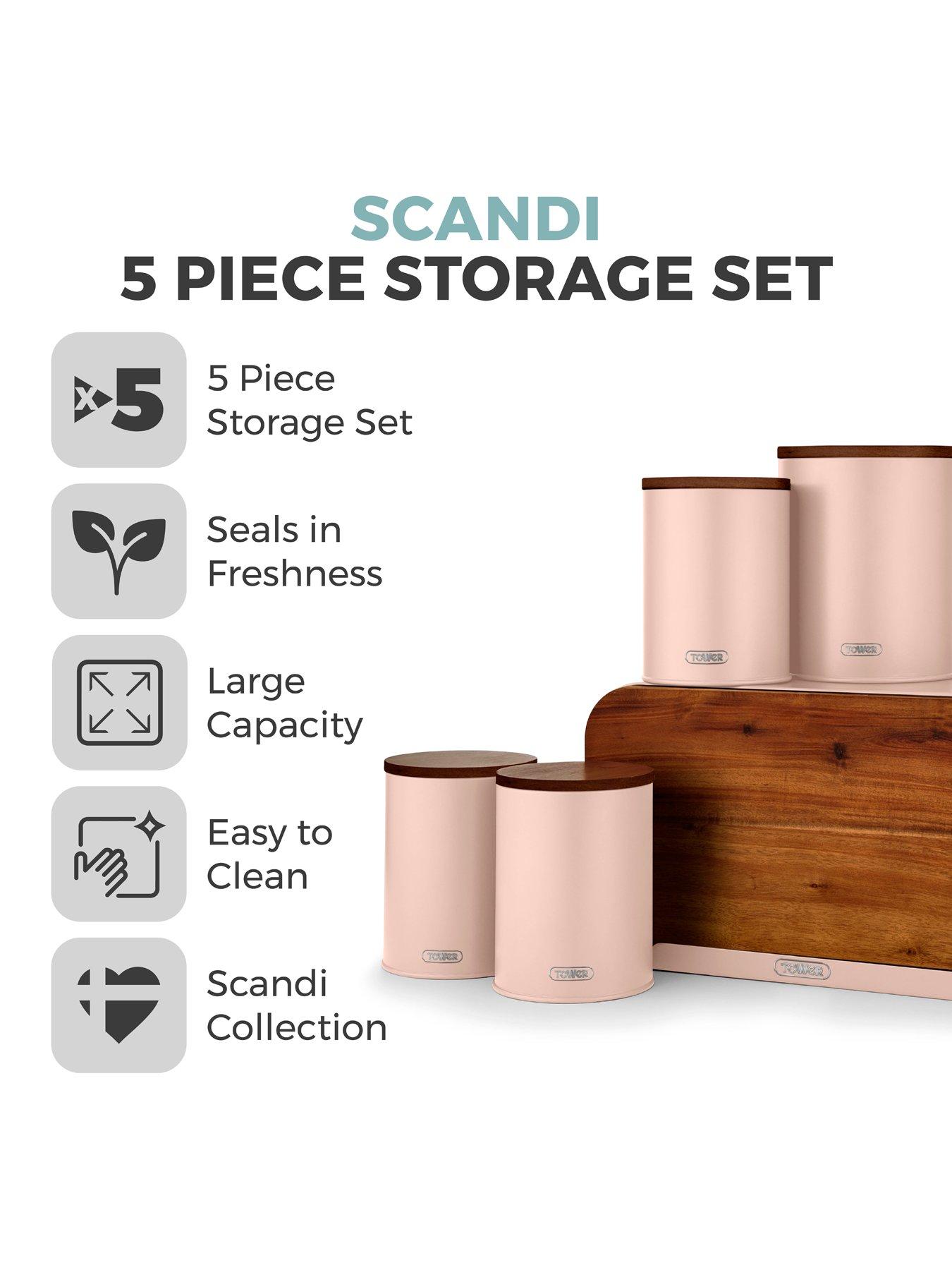 Image 2 of 6 of Tower Scandi 5 Piece Storage Set