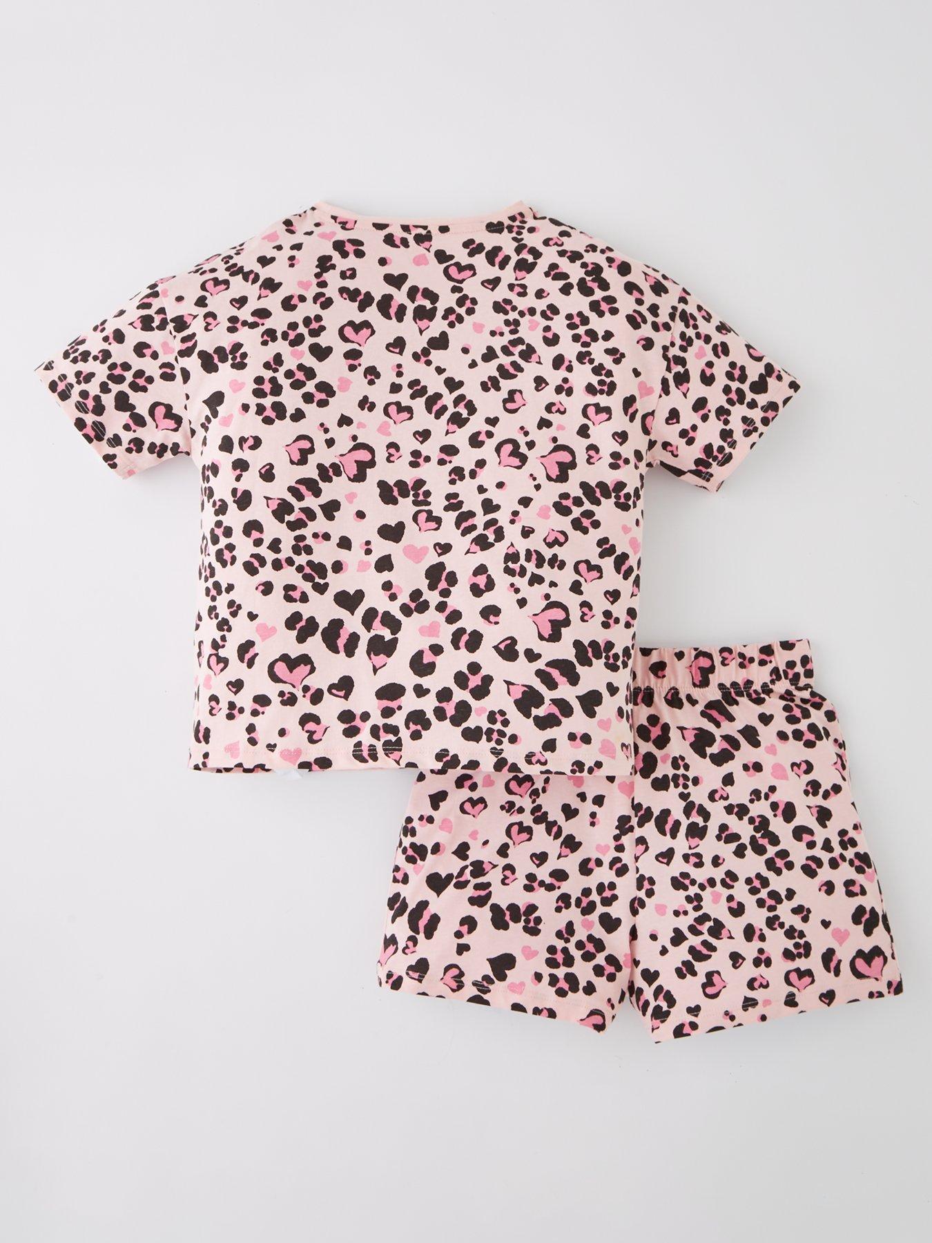Image 2 of 4 of Everyday Girls Animal Shortie Pyjama Set