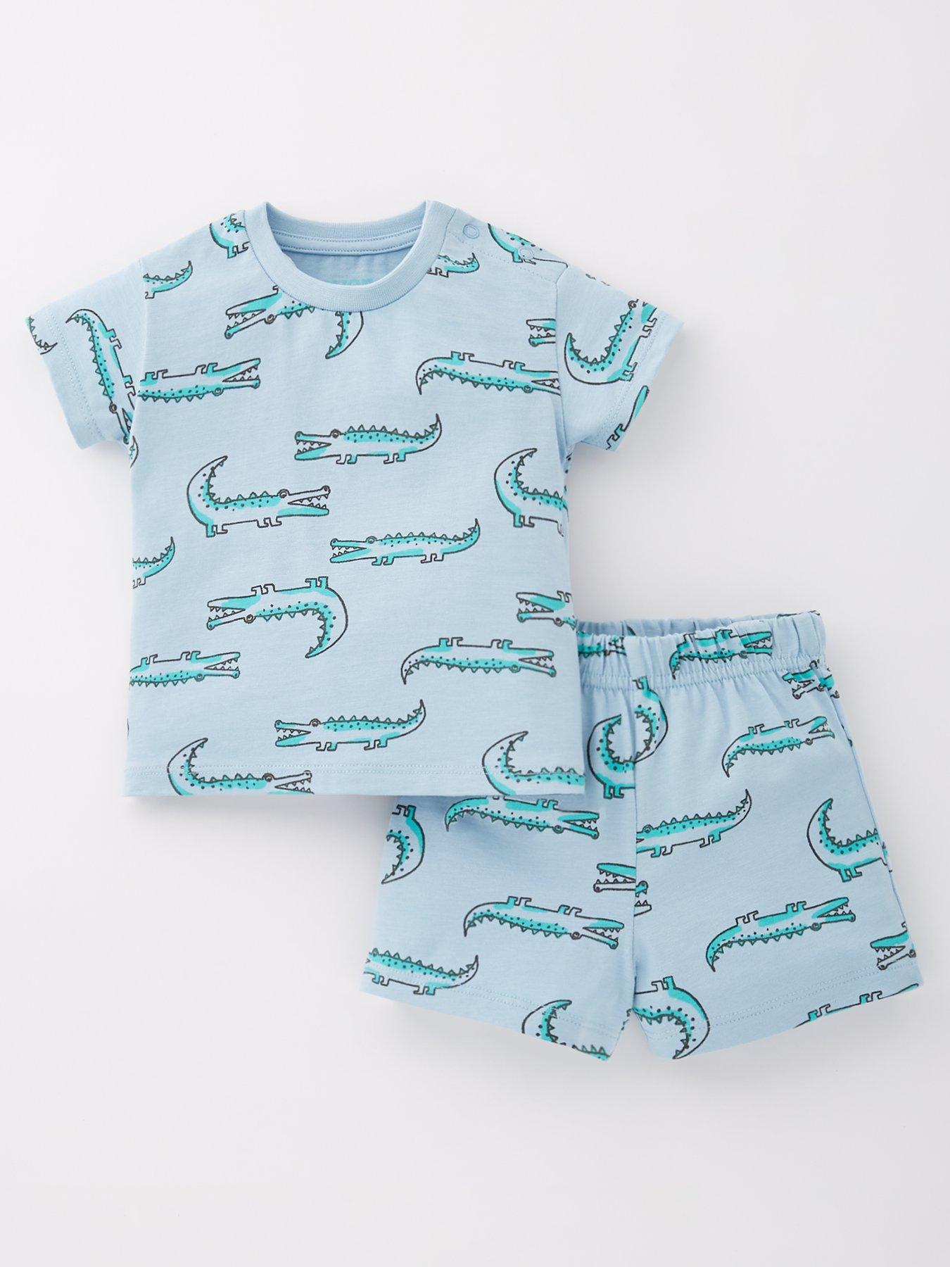 Image 1 of 4 of Everyday Baby Boys Crocodile T-shirt And Short Set