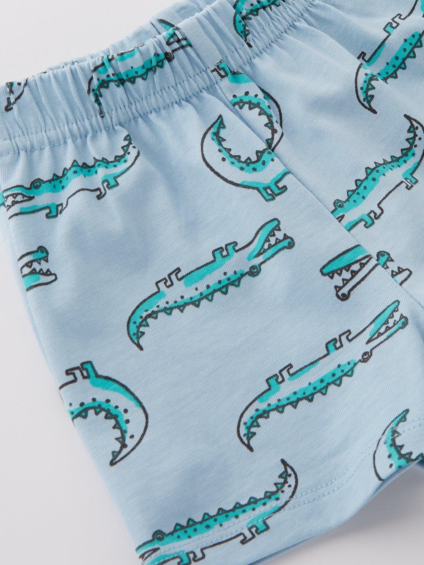 Image 4 of 4 of Everyday Baby Boys Crocodile T-shirt And Short Set